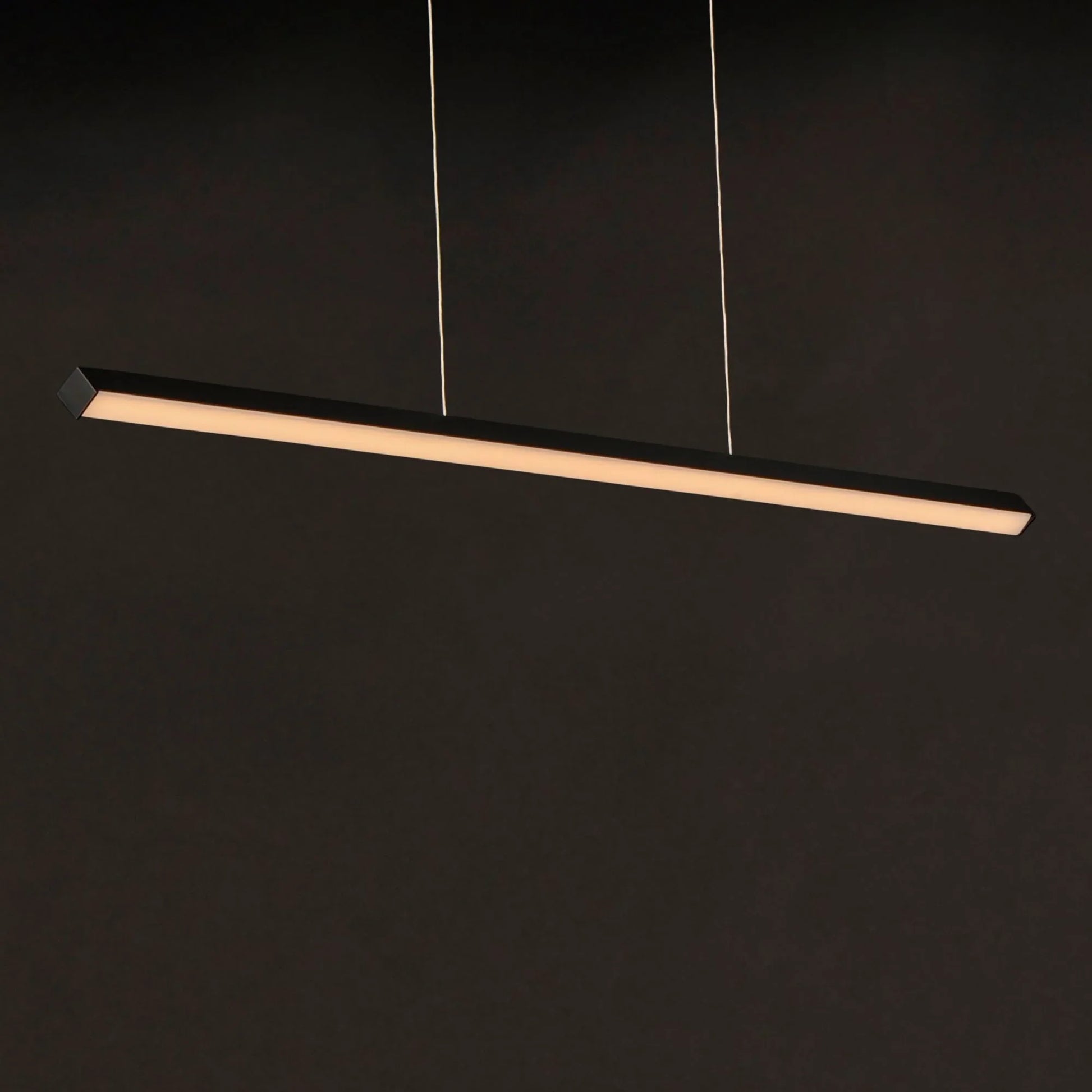 ET2 Lighting - Hover 48" LED Linear Pendant, Black Finish | Bees Lighting