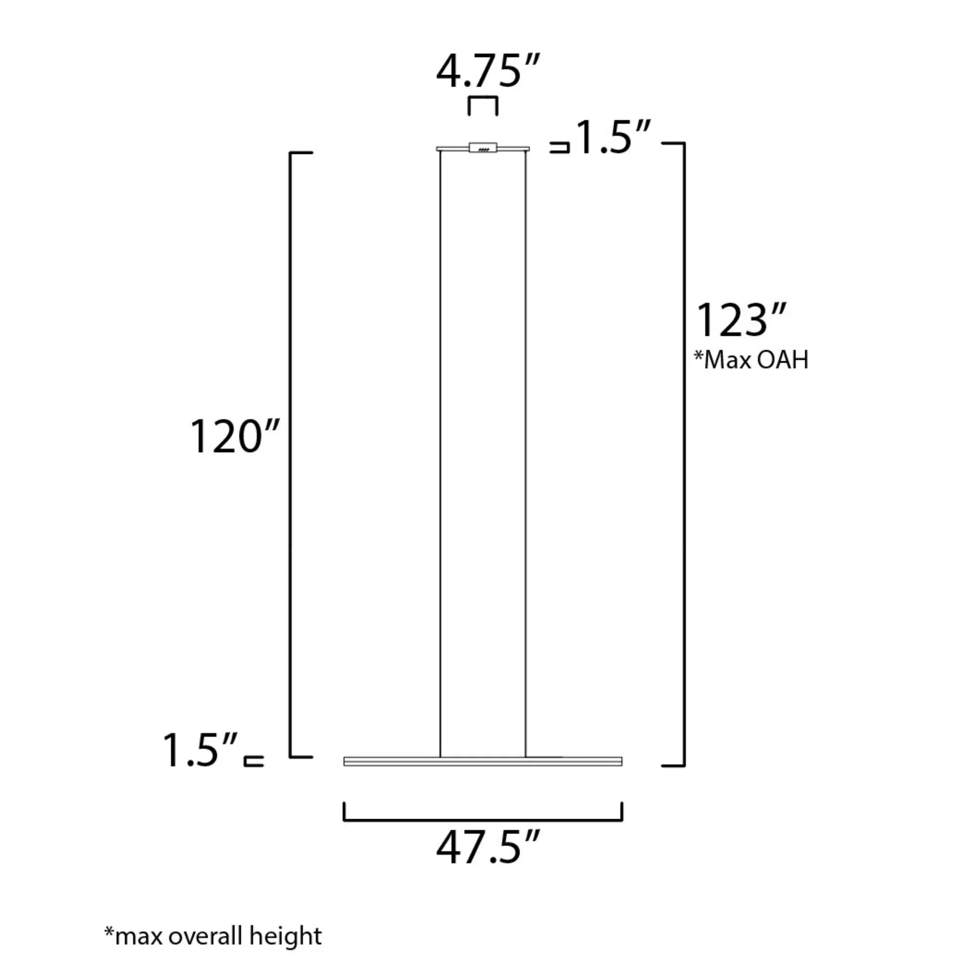 ET2 Lighting - Hover 48" LED Linear Pendant, Black Finish | Bees Lighting
