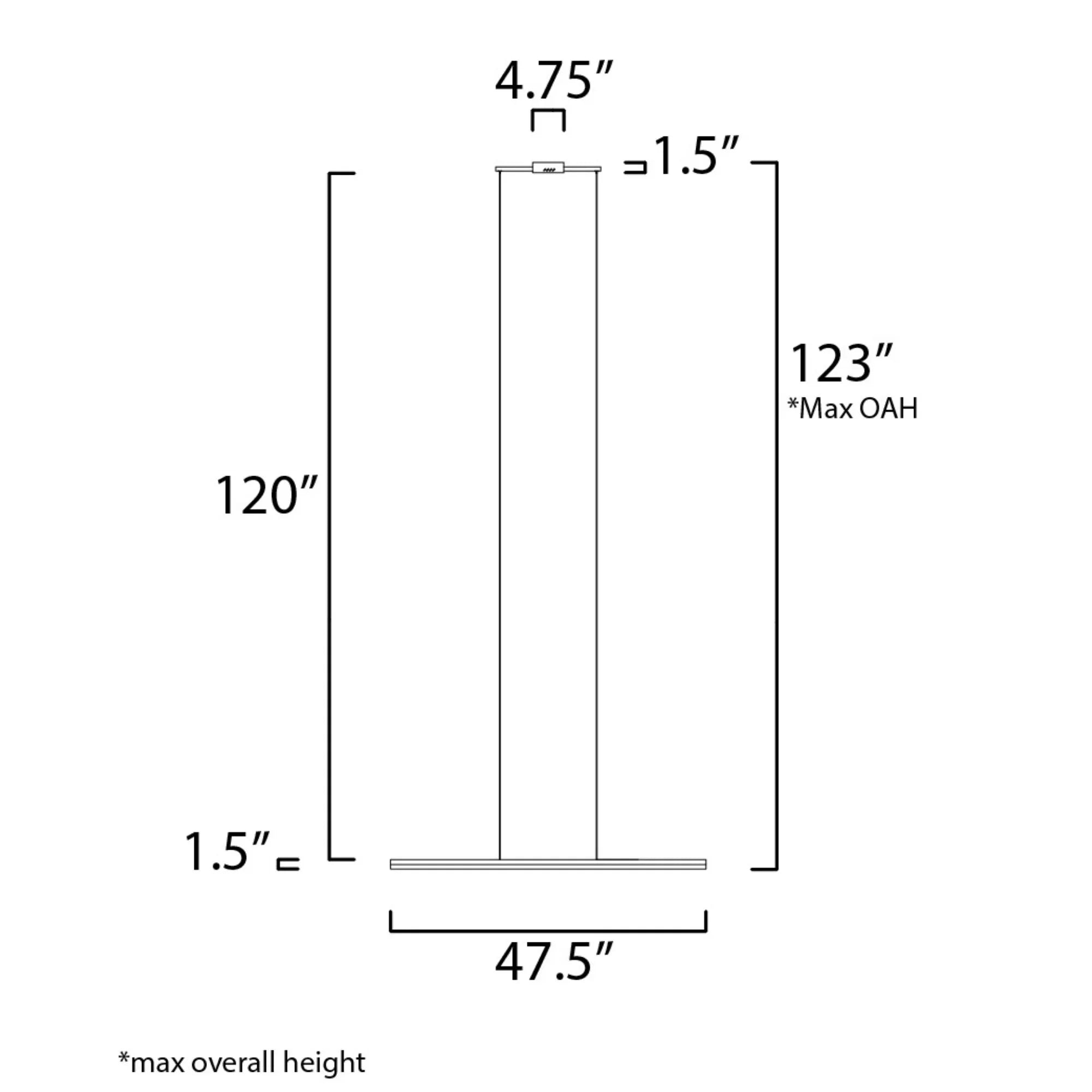 ET2 Lighting - Hover 48" LED Linear Pendant, Black Finish | Bees Lighting