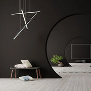 ET2 Lighting - Hover 48" 3-Light LED Pendant, Black Finish | Bees Lighting