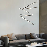 ET2 Lighting - Hover 48" 5-Light LED Pendant, Black Finish | Bees Lighting