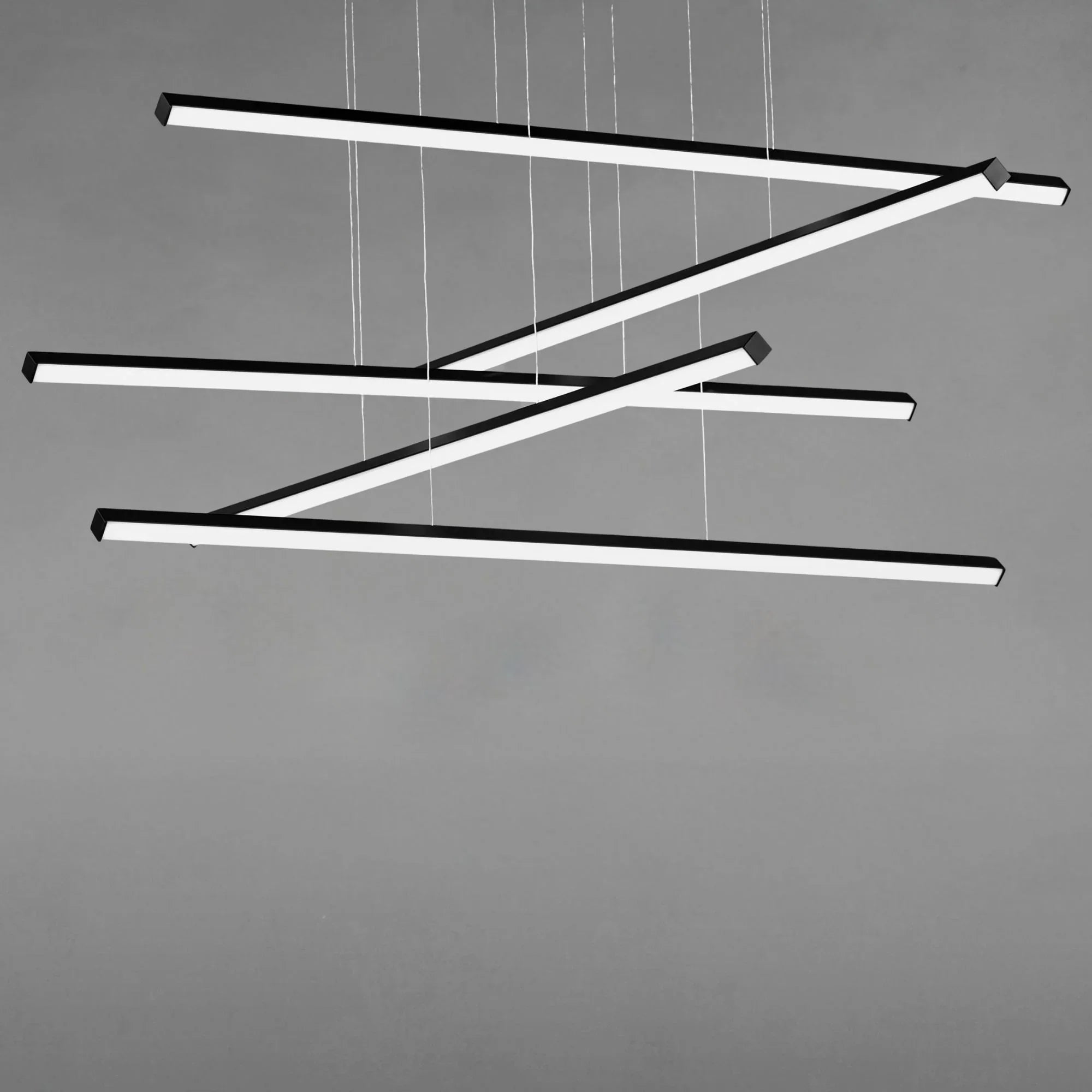 ET2 Lighting - Hover 48" 5-Light LED Pendant, Black Finish | Bees Lighting