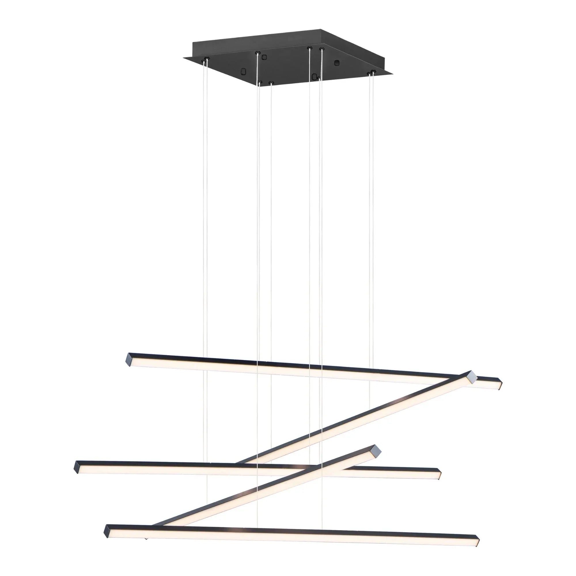 ET2 Lighting - Hover 48" 5-Light LED Pendant, Black Finish | Bees Lighting