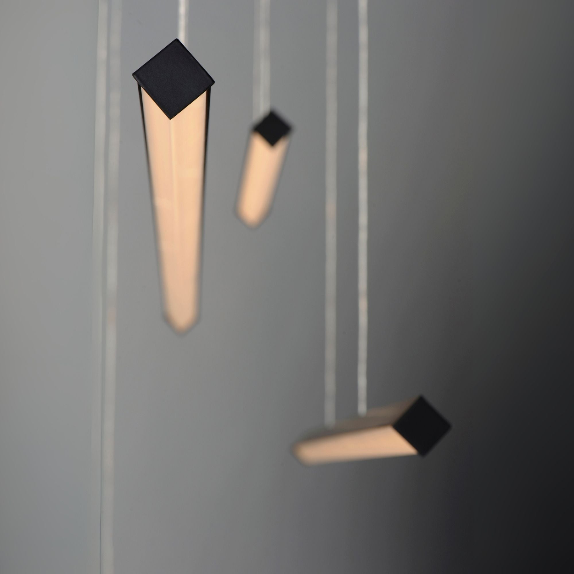 Hover 61" 5-Light LED Linear Pendant, Black Finish