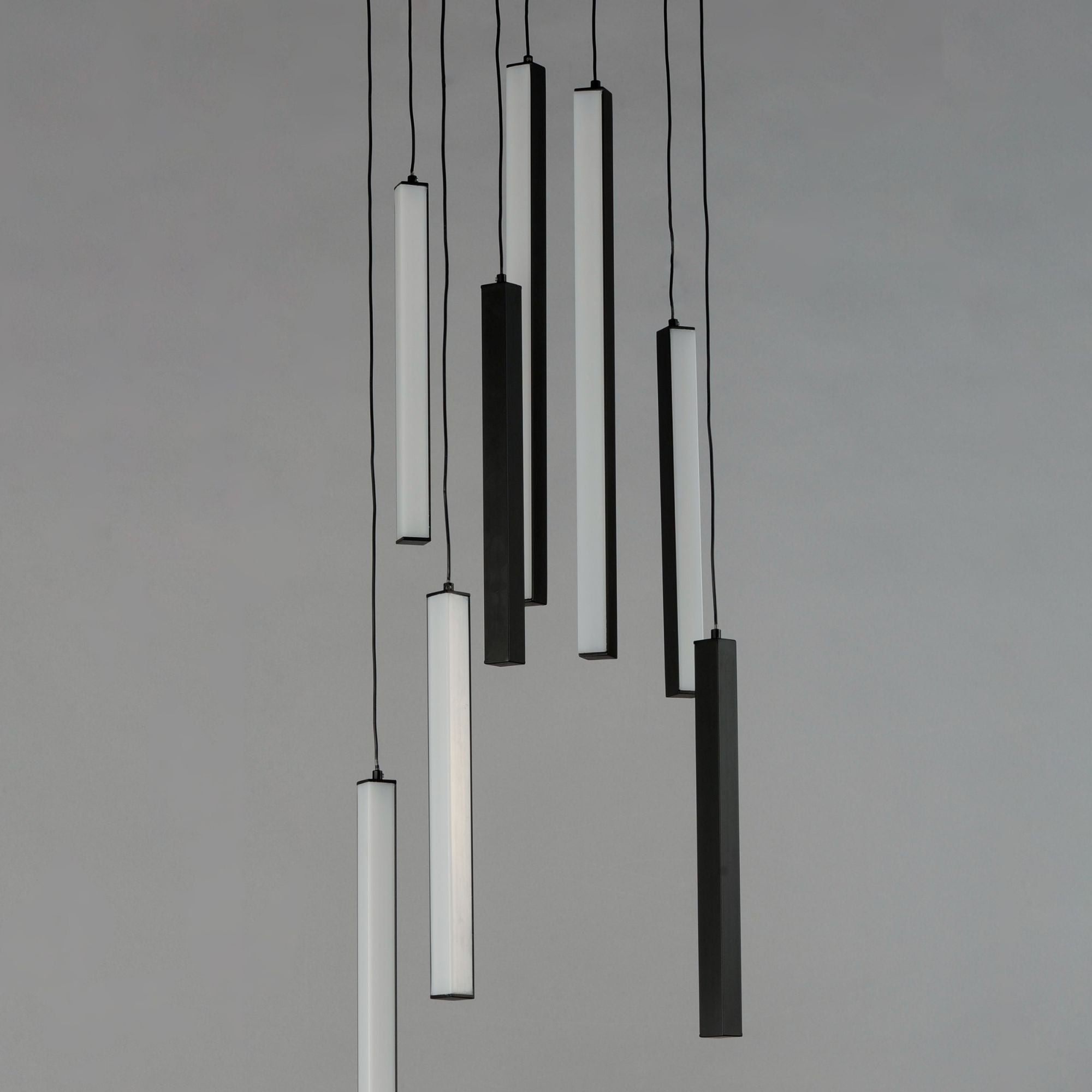 Hover 18" 8-Light LED Pendant, Black Finish