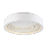 iCorona FoH 24" LED Flush Mount, Matte White Finish