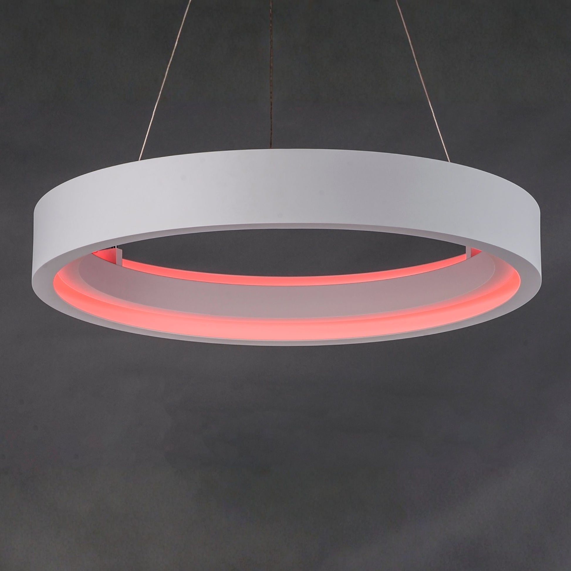 ET2 Lighting - iCorona FoH 29" LED Pendant, Matte White Finish | Bees Lighting