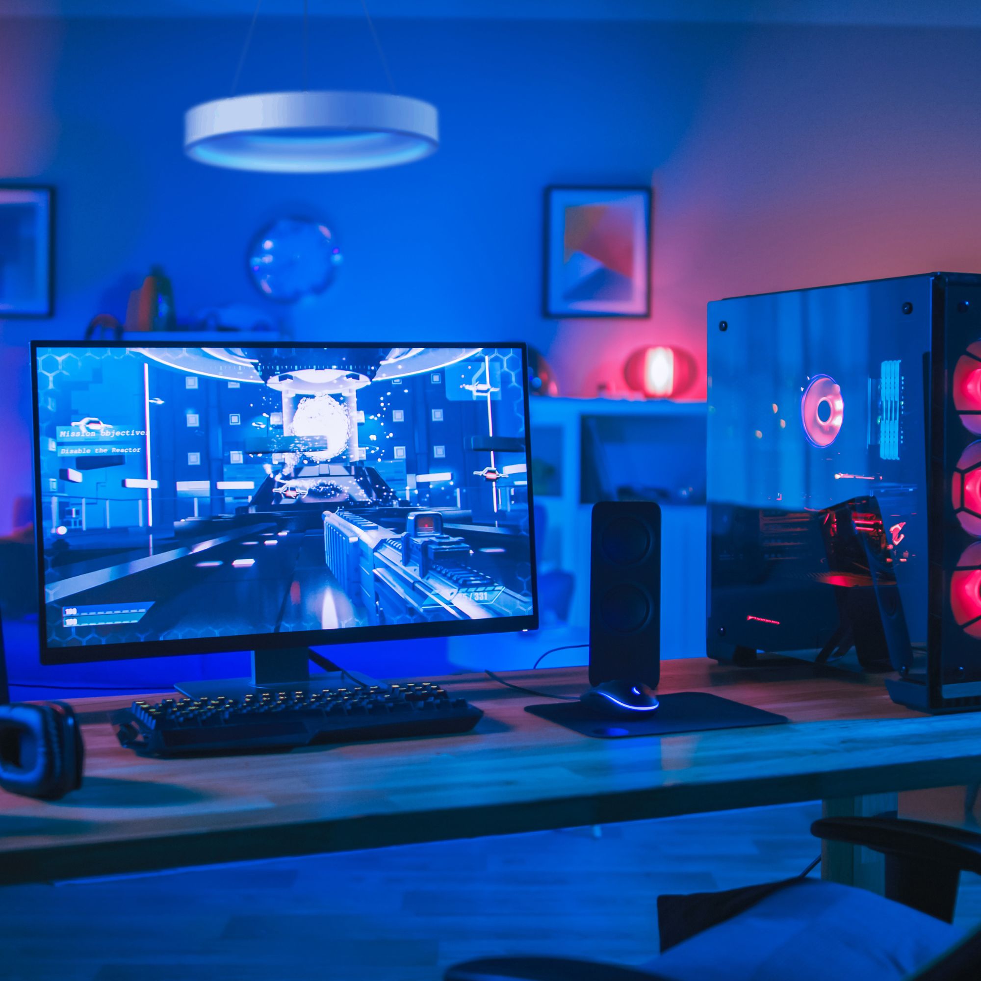 ET2 Lighting - iCorona FoH 29" LED Pendant, Matte White Finish | Bees Lighting