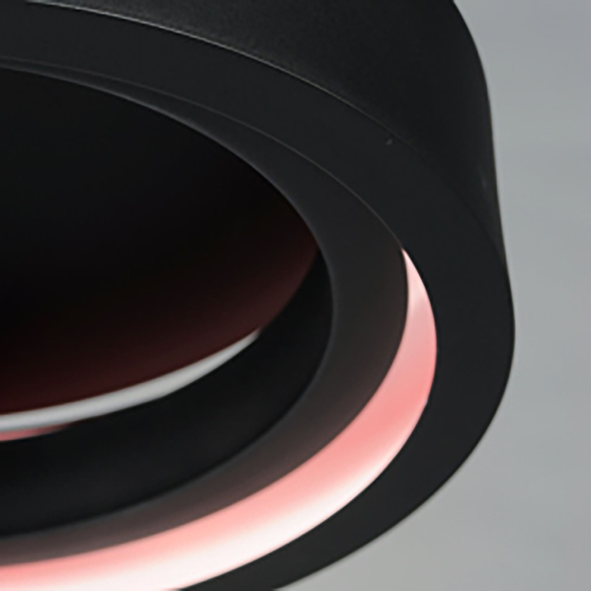 iCorona WiZ 18" LED Flush Mount, Black Finish
