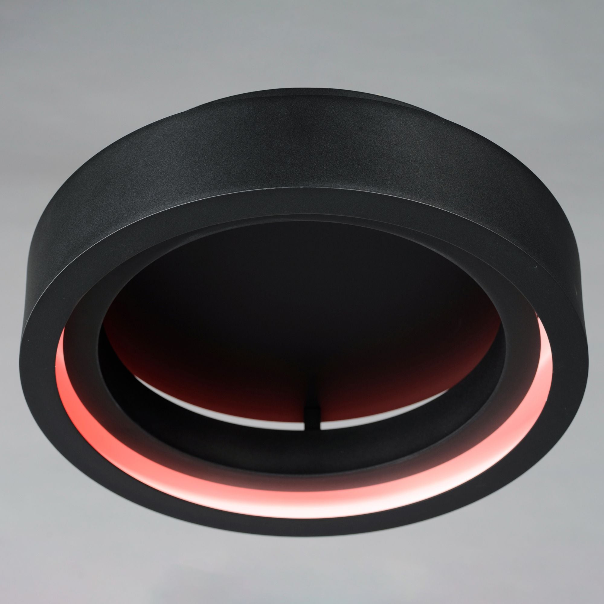 iCorona WiZ 18" LED Flush Mount, Black Finish
