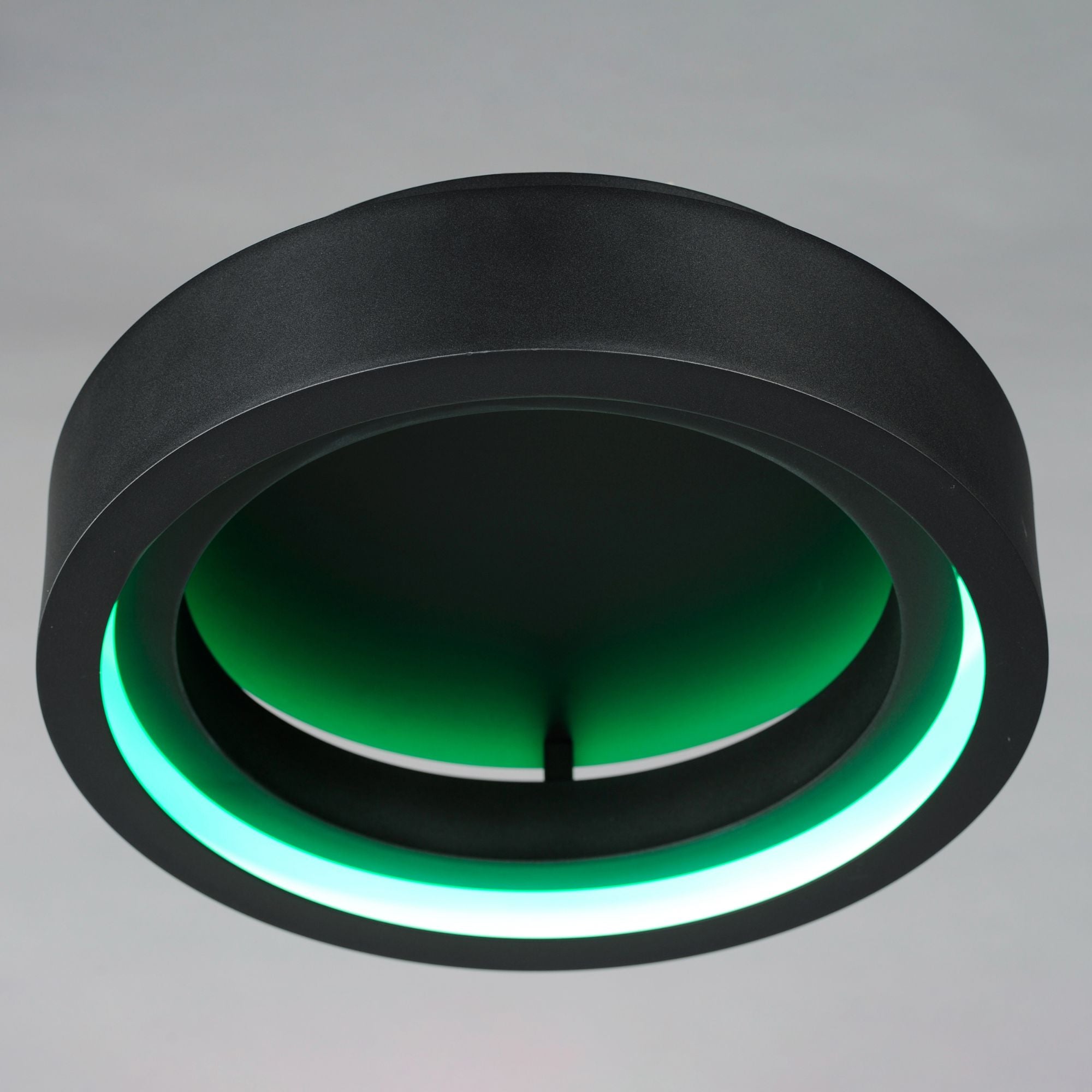 iCorona WiZ 18" LED Flush Mount, Black Finish