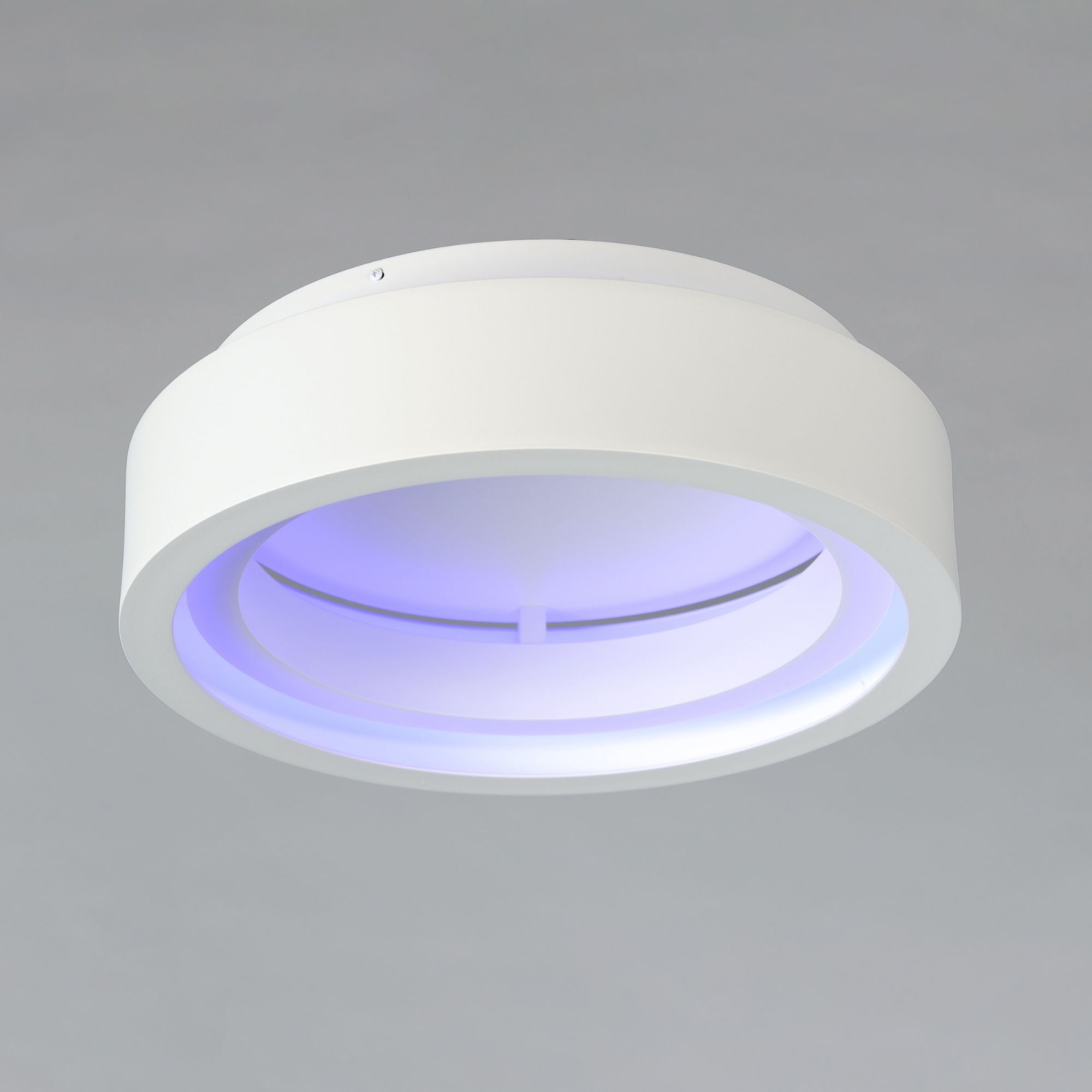 iCorona WiZ 18" LED Flush Mount, Matte White Finish