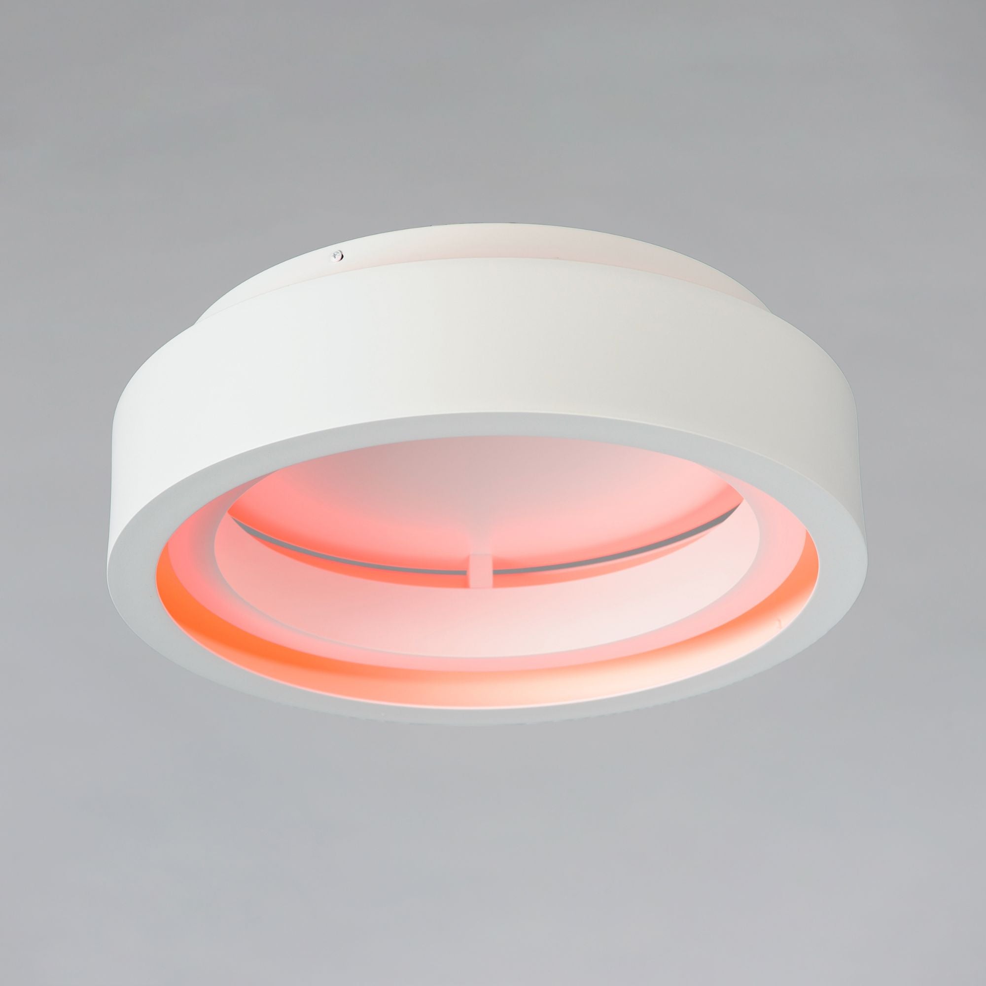 iCorona WiZ 18" LED Flush Mount, Matte White Finish