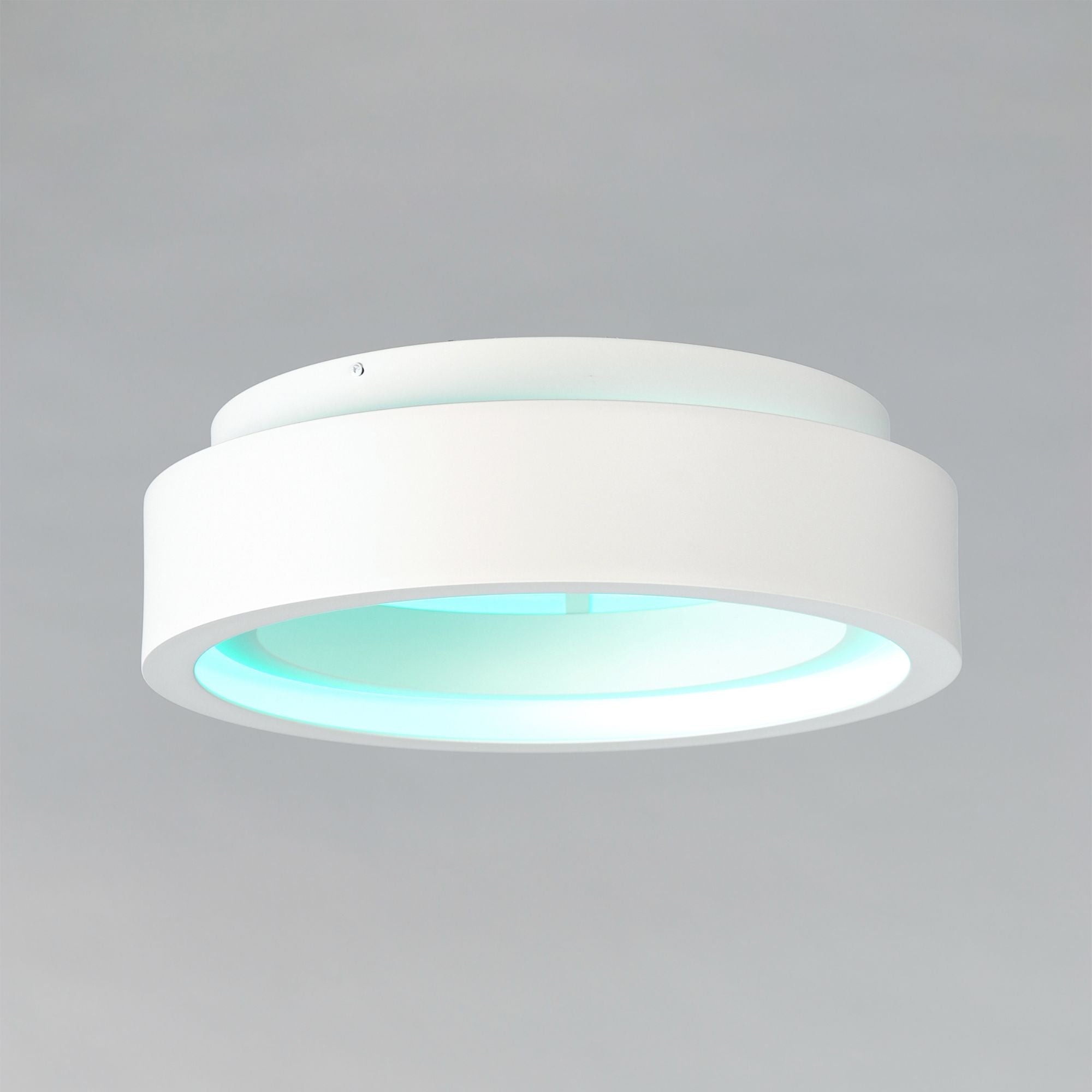 iCorona WiZ 18" LED Flush Mount, Matte White Finish