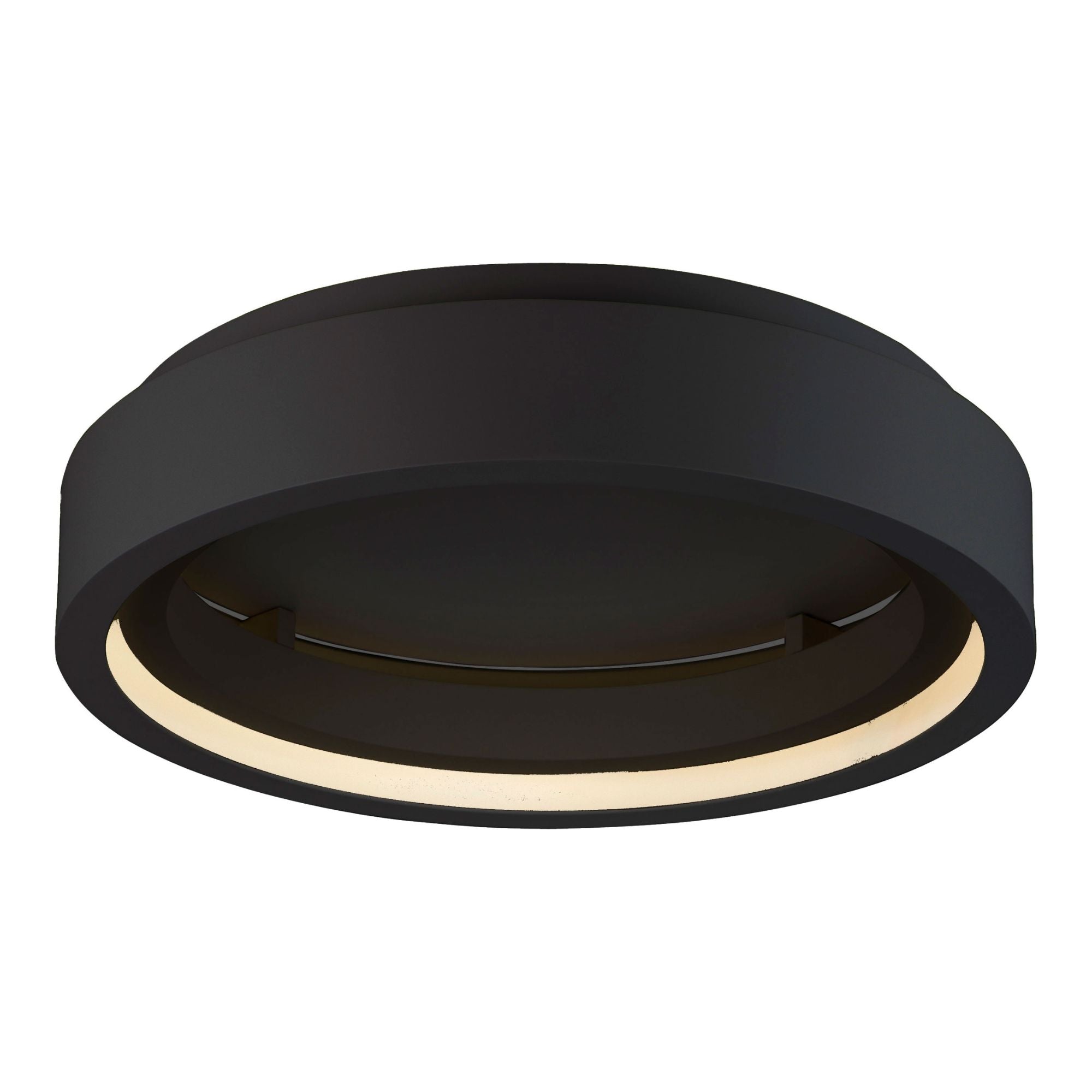 iCorona WiZ 23" LED Flush Mount, Black Finish