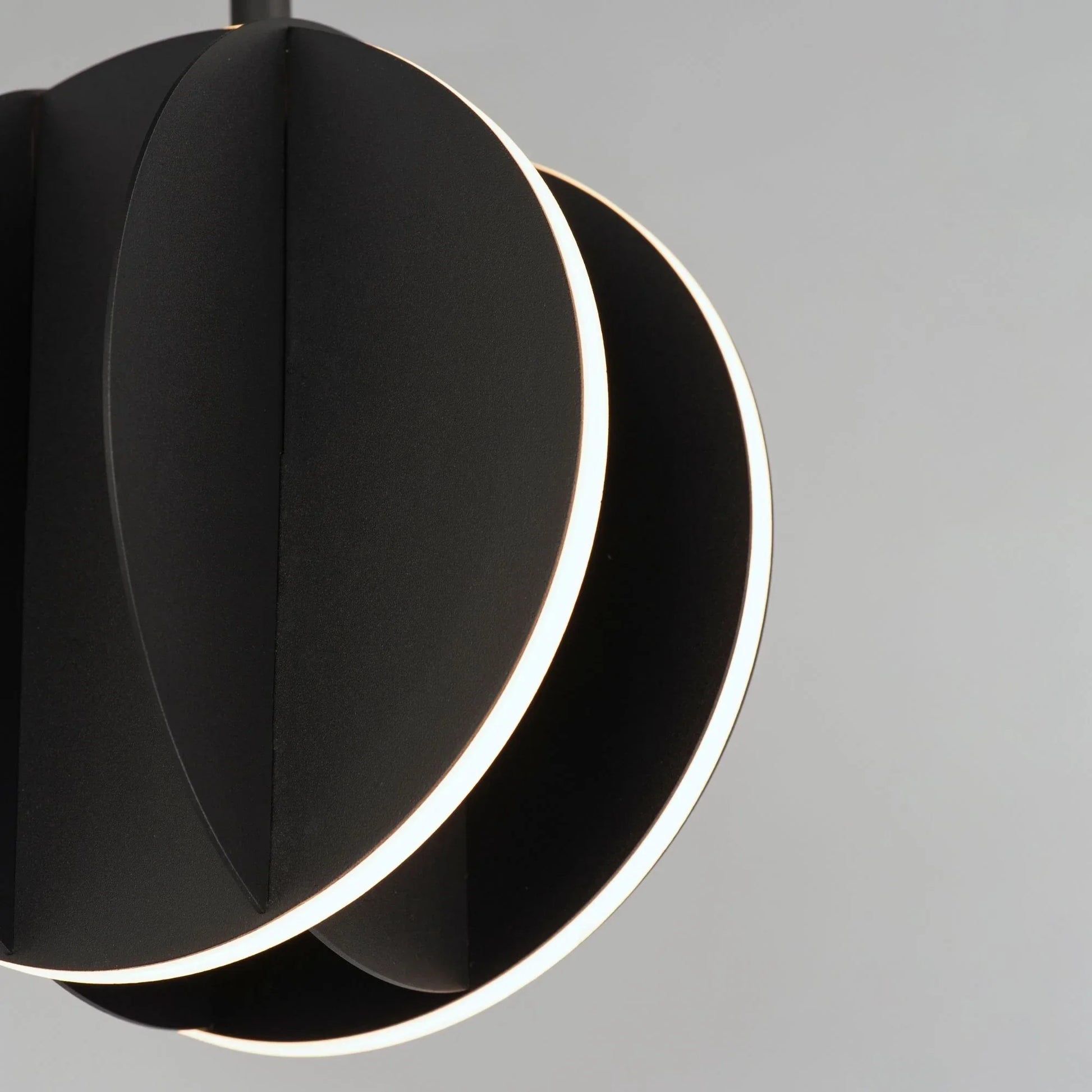 ET2 Lighting - Interval 8" LED Mini Sphere Pendant, Black Finish | Bees Lighting