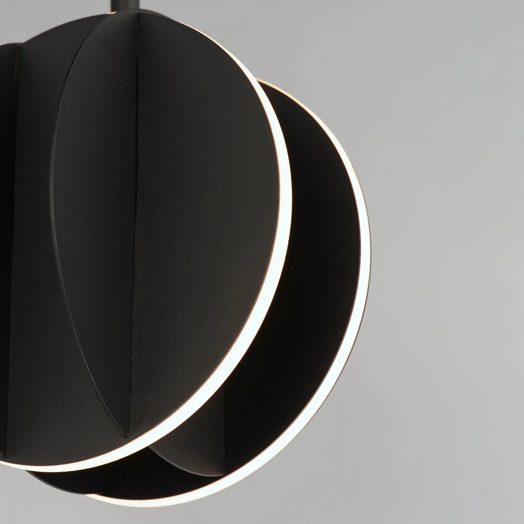 ET2 Lighting - Interval 8" LED Mini Sphere Pendant, Black Finish | Bees Lighting