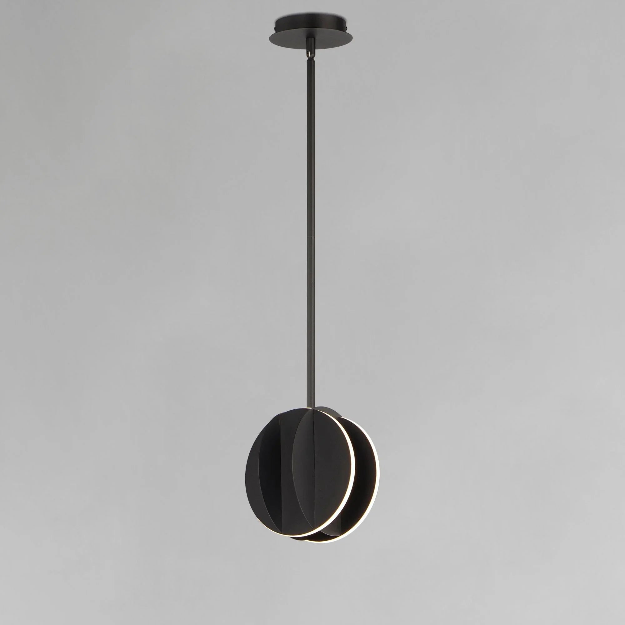 ET2 Lighting - Interval 8" LED Mini Sphere Pendant, Black Finish | Bees Lighting