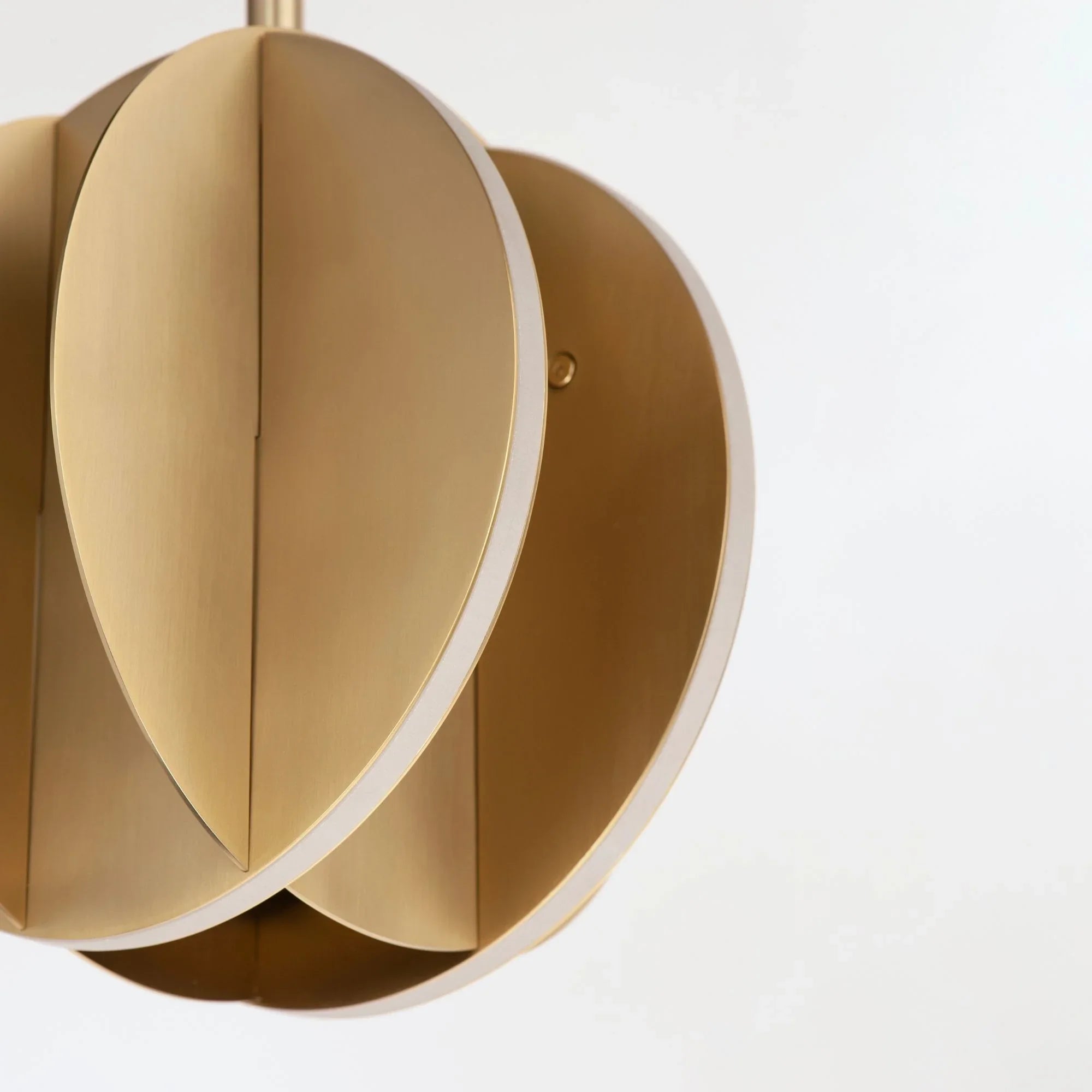 ET2 Lighting - Interval 8" LED Mini Sphere Pendant, Satin Brass Finish | Bees Lighting