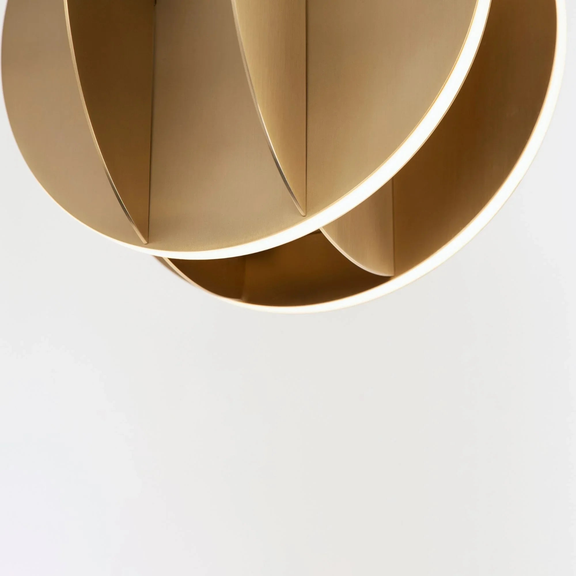 ET2 Lighting - Interval 8" LED Mini Sphere Pendant, Satin Brass Finish | Bees Lighting