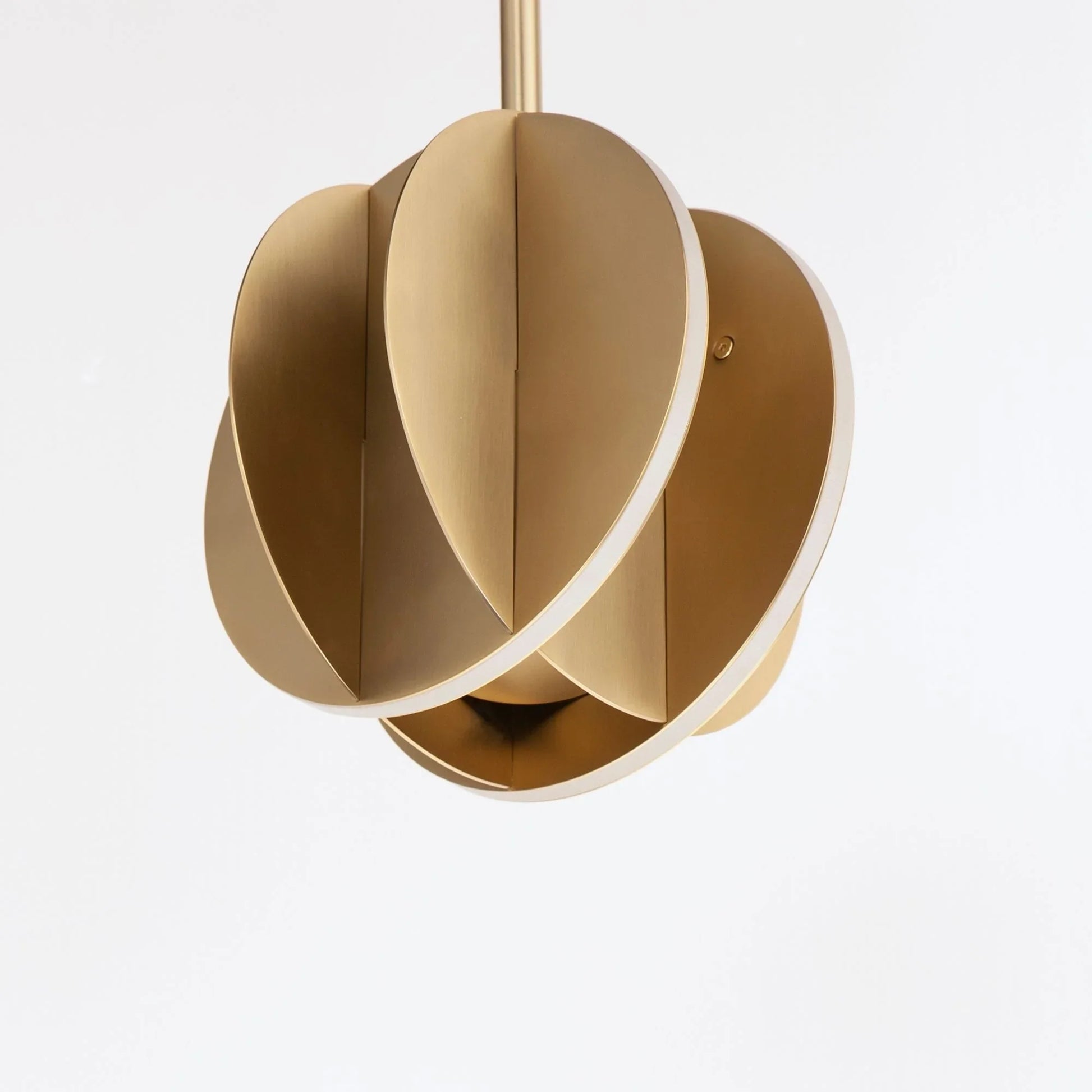 ET2 Lighting - Interval 8" LED Mini Sphere Pendant, Satin Brass Finish | Bees Lighting
