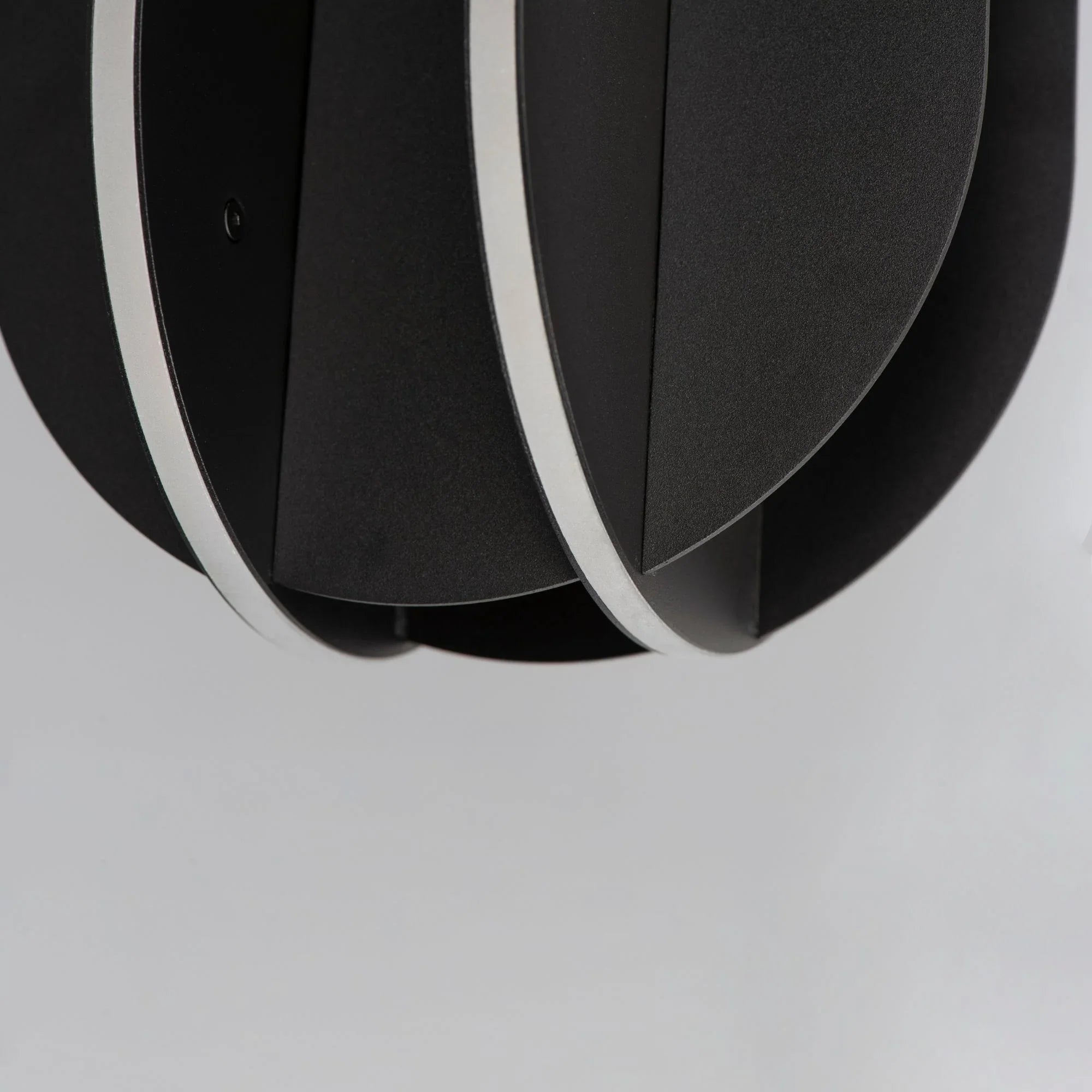 ET2 Lighting - Interval 12" LED Small Ellipse Pendant, Black Finish | Bees Lighting