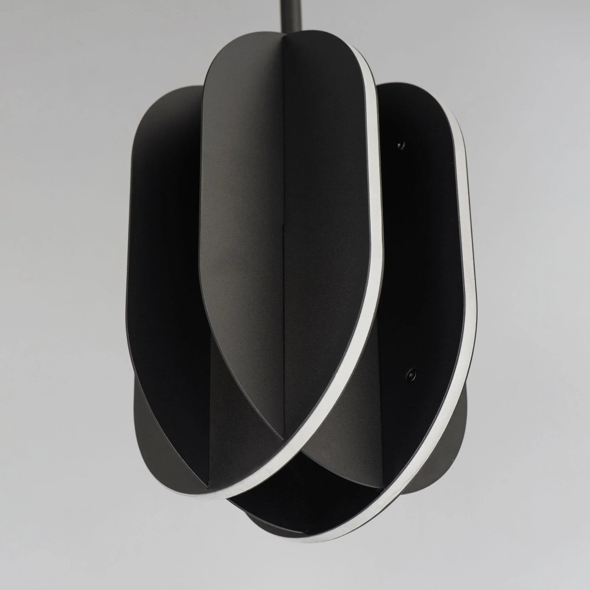 ET2 Lighting - Interval 12" LED Small Ellipse Pendant, Black Finish | Bees Lighting