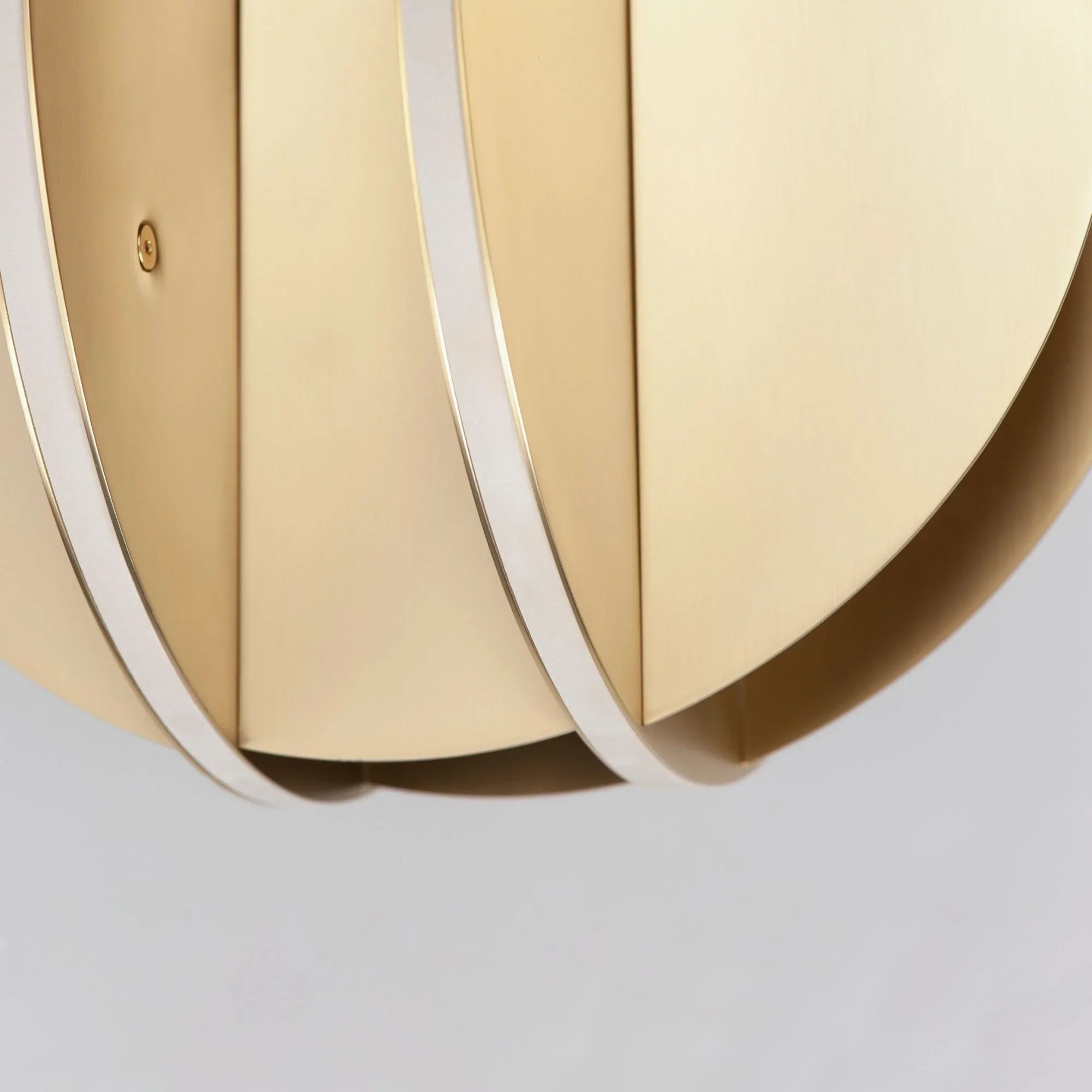 ET2 Lighting - Interval 14" LED Medium Ellipse Pendant, Satin Brass Finish | Bees Lighting