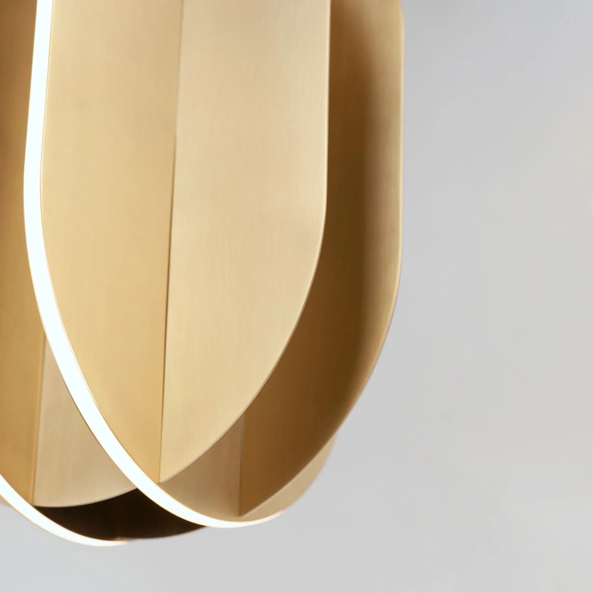 ET2 Lighting - Interval 14" LED Medium Ellipse Pendant, Satin Brass Finish | Bees Lighting