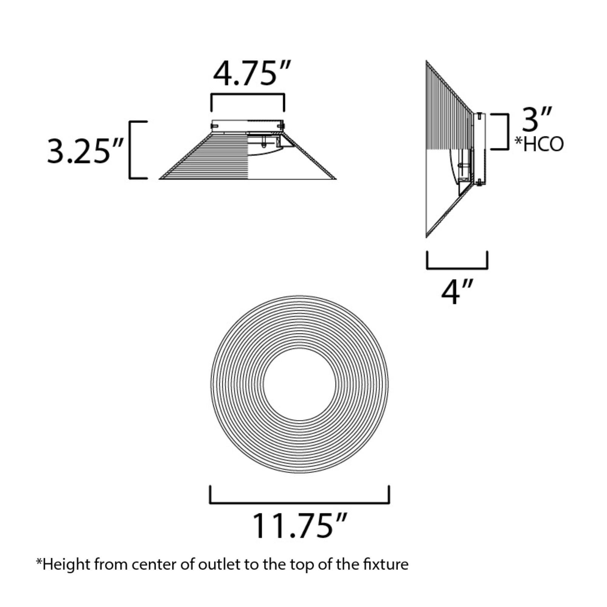 Jensen 12" LED Wall Sconce/Flush Mount, Satin Brass Finish with Clear Glass