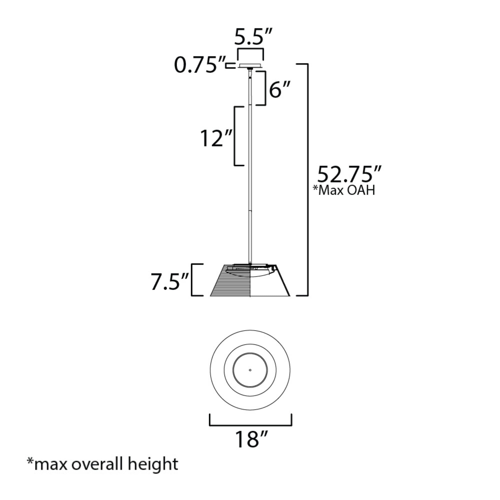 ET2 Lighting - Jensen 18" LED Pendant, Black Finish with Green Glass | Bees Lighting