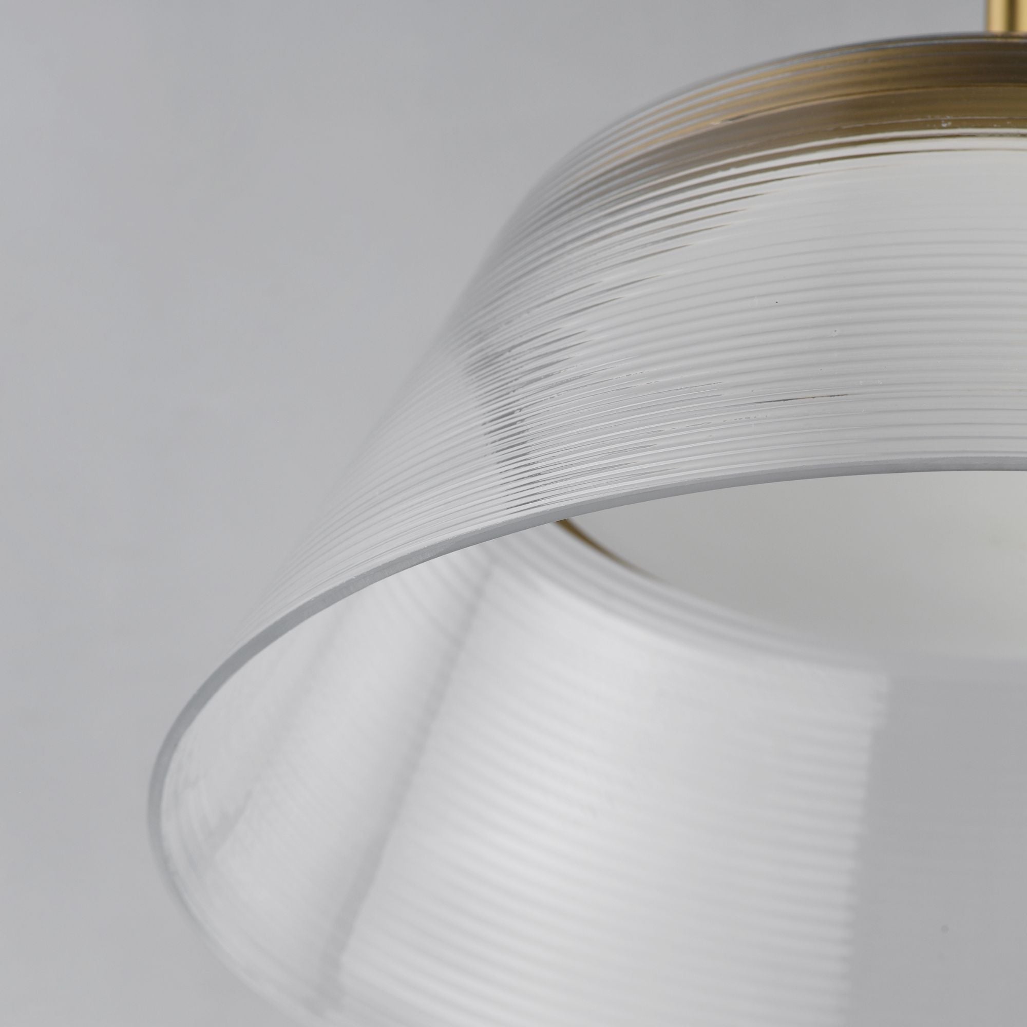 ET2 Lighting - Jensen 18" LED Pendant, Satin Brass Finish with Clear Glass | Bees Lighting