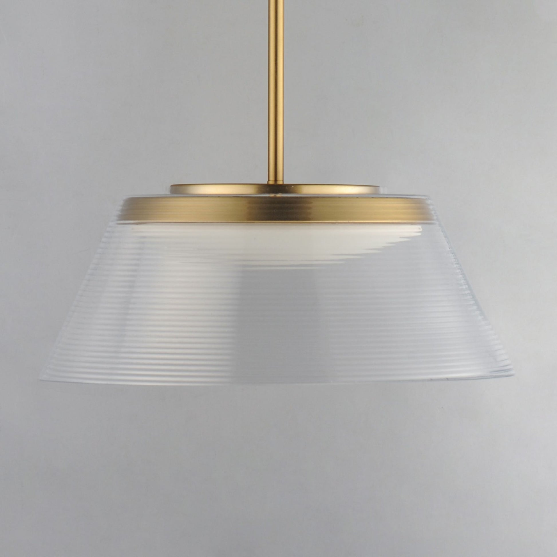 ET2 Lighting - Jensen 18" LED Pendant, Satin Brass Finish with Clear Glass | Bees Lighting