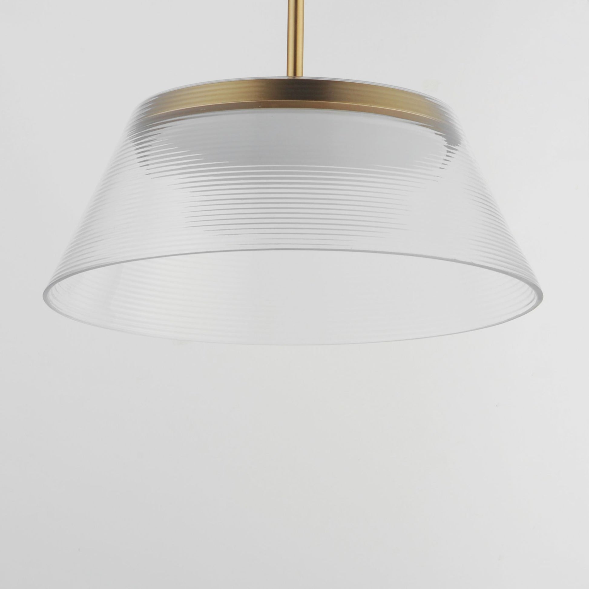 ET2 Lighting - Jensen 18" LED Pendant, Satin Brass Finish with Clear Glass | Bees Lighting