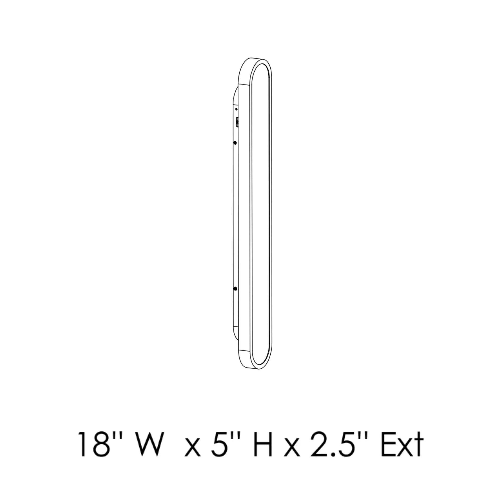 ET2 Lighting - Latitude 18" LED Bath Vanity, Polished Chrome Finish | Bees Lighting