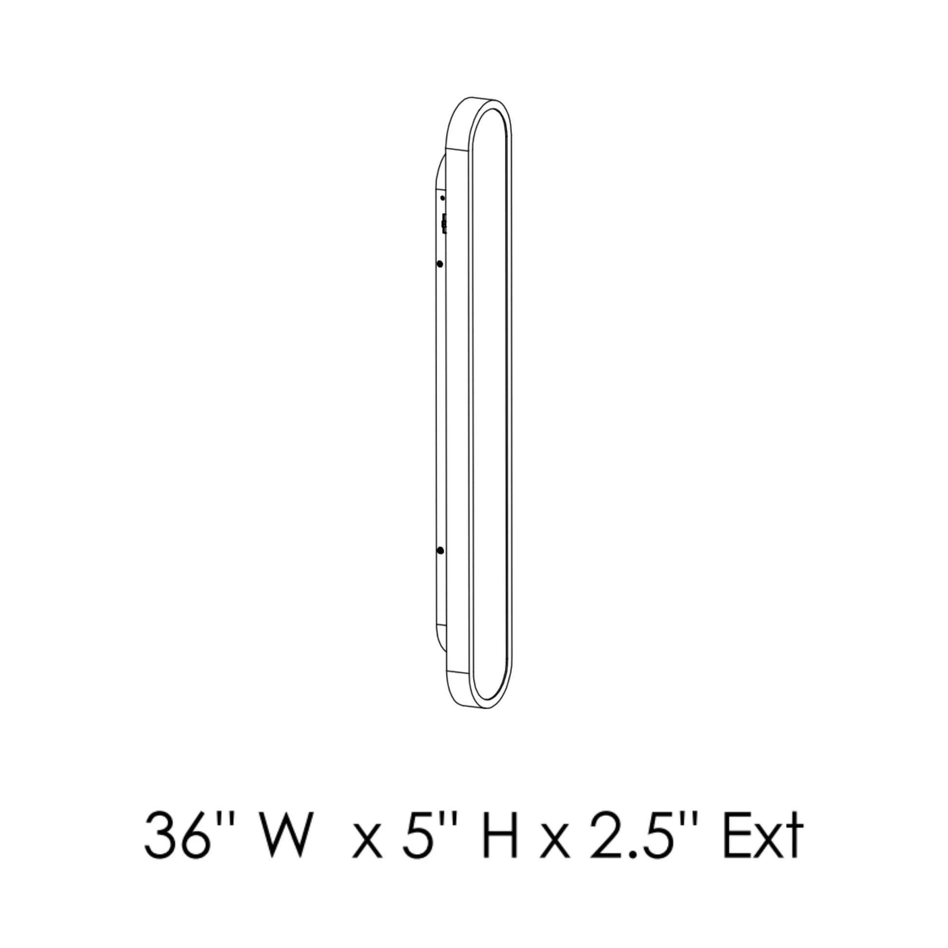 ET2 Lighting - Latitude 36" LED Bath Vanity, Gold Finish | Bees Lighting