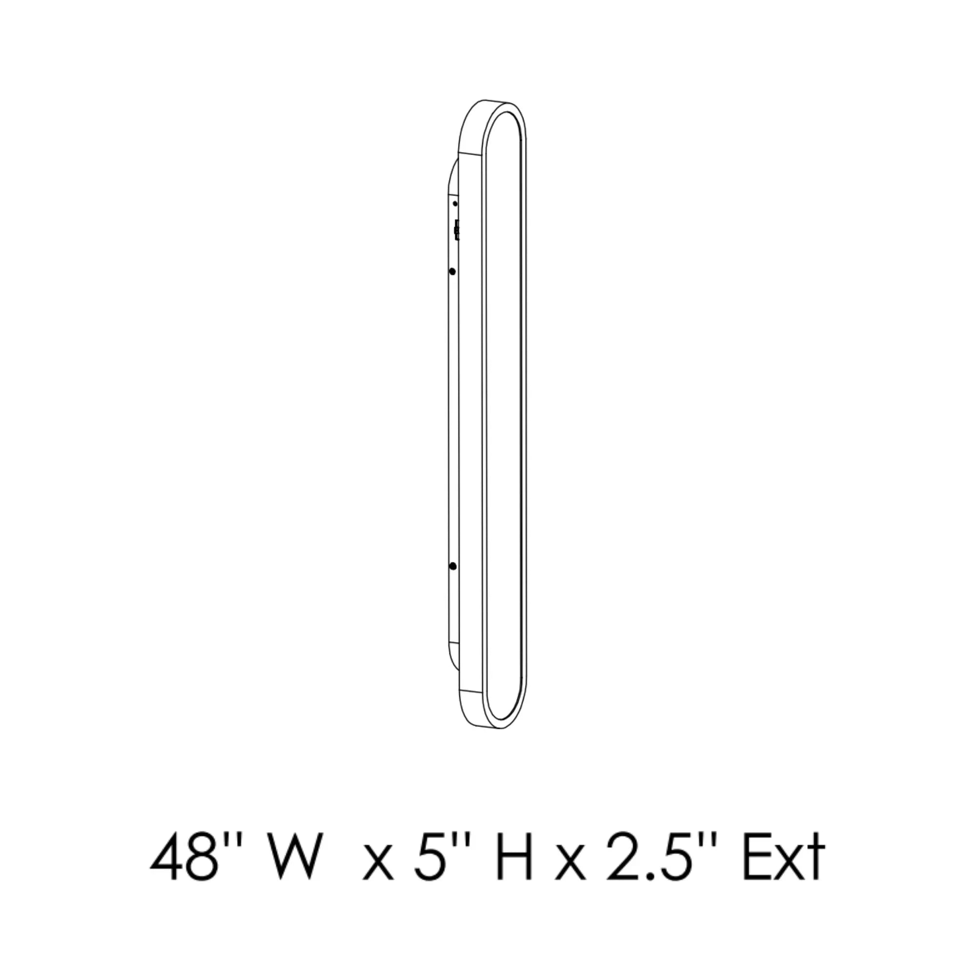 ET2 Lighting - Latitude 48" LED Bath Vanity, Polished Chrome Finish | Bees Lighting