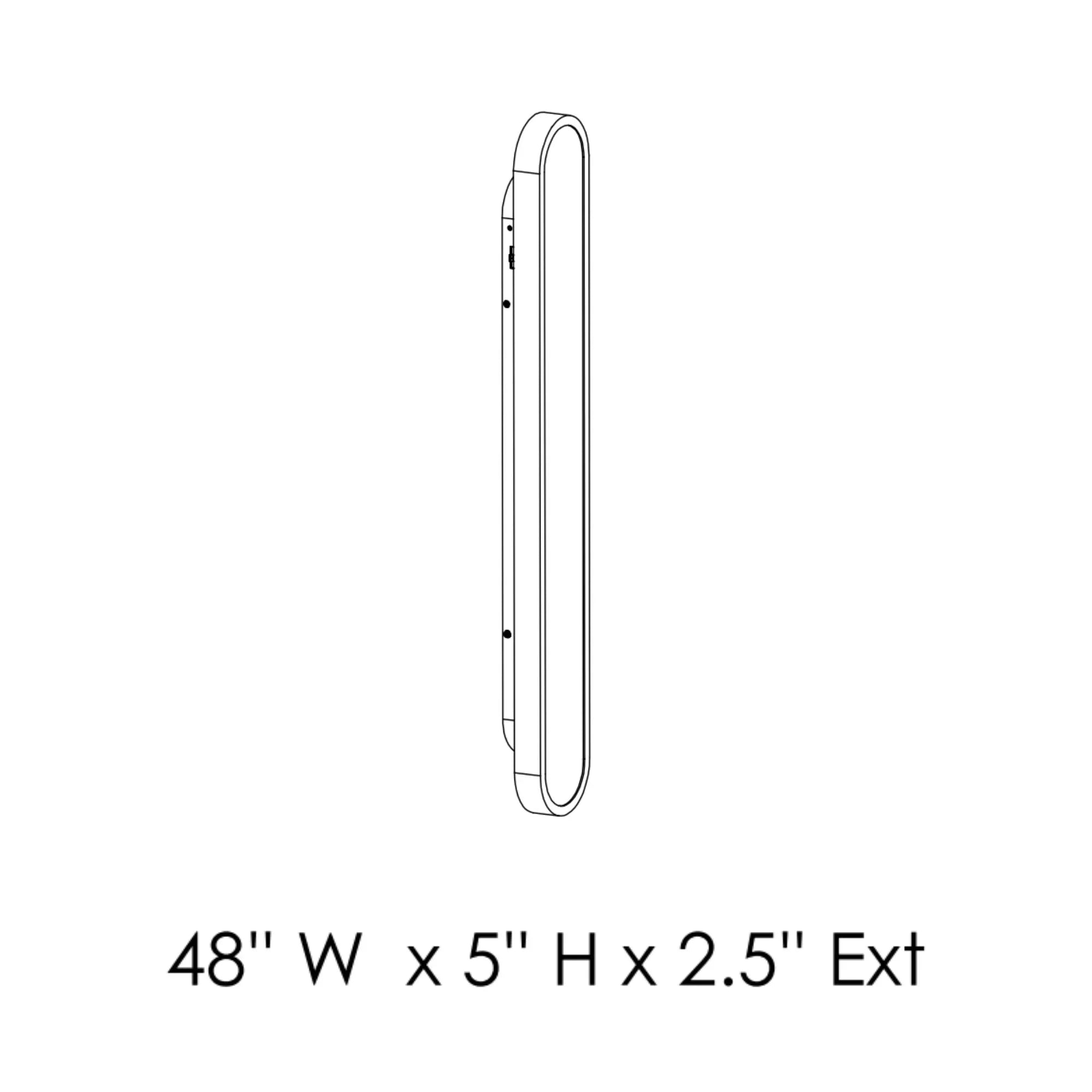 ET2 Lighting - Latitude 48" LED Bath Vanity, Satin Nickel Finish | Bees Lighting