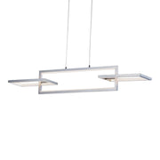 ET2 Lighting - Link 42" 3-Light LED Linear Pendant, Satin Nickel Finish | Bees Lighting