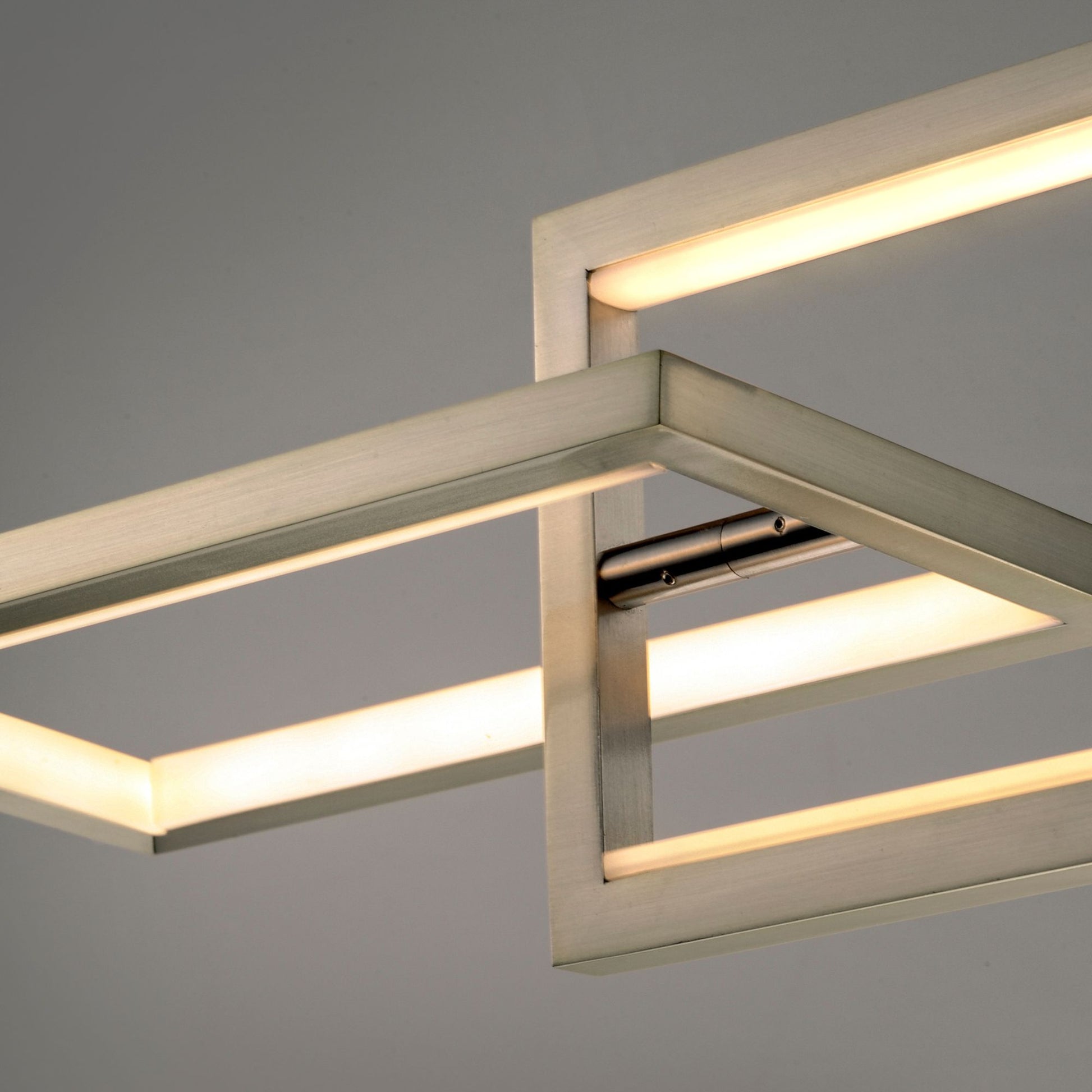 ET2 Lighting - Link 42" 3-Light LED Linear Pendant, Satin Nickel Finish | Bees Lighting