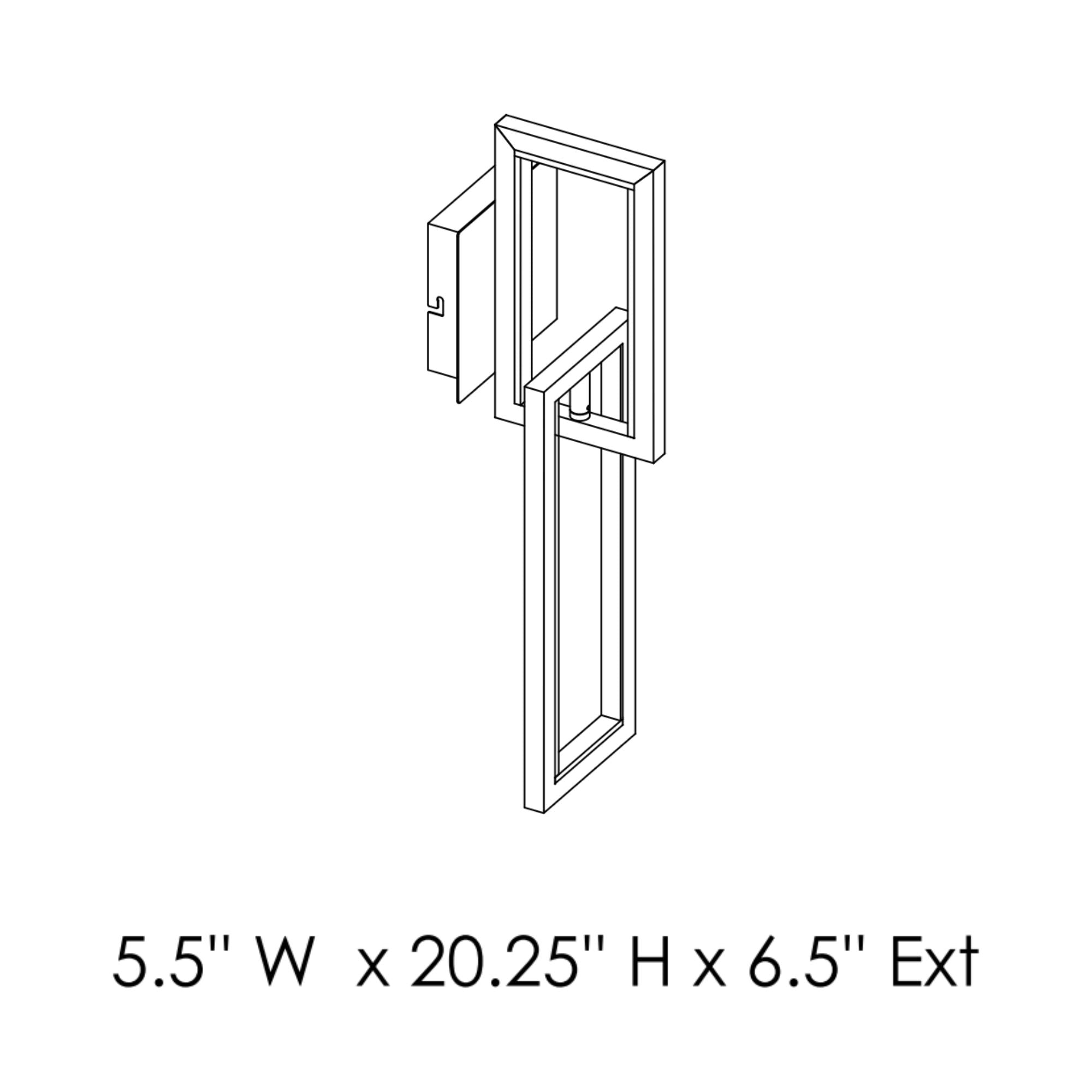 ET2 Lighting - Link 20" LED Wall Sconce, Satin Nickel Finish | Bees Lighting
