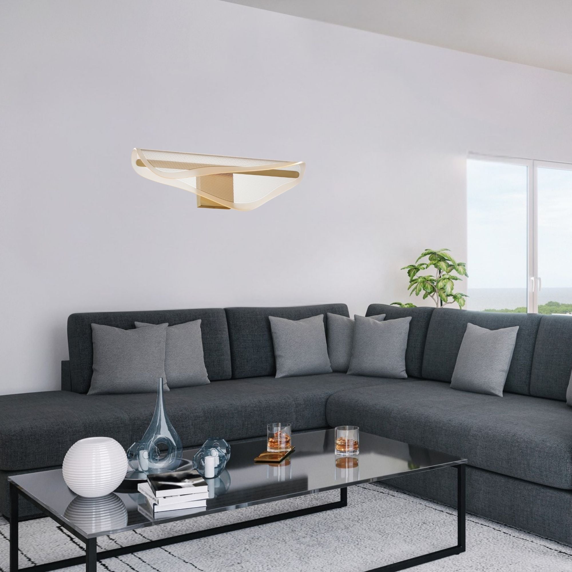 Manta 25" LED Bath Vanity,Gold Finish