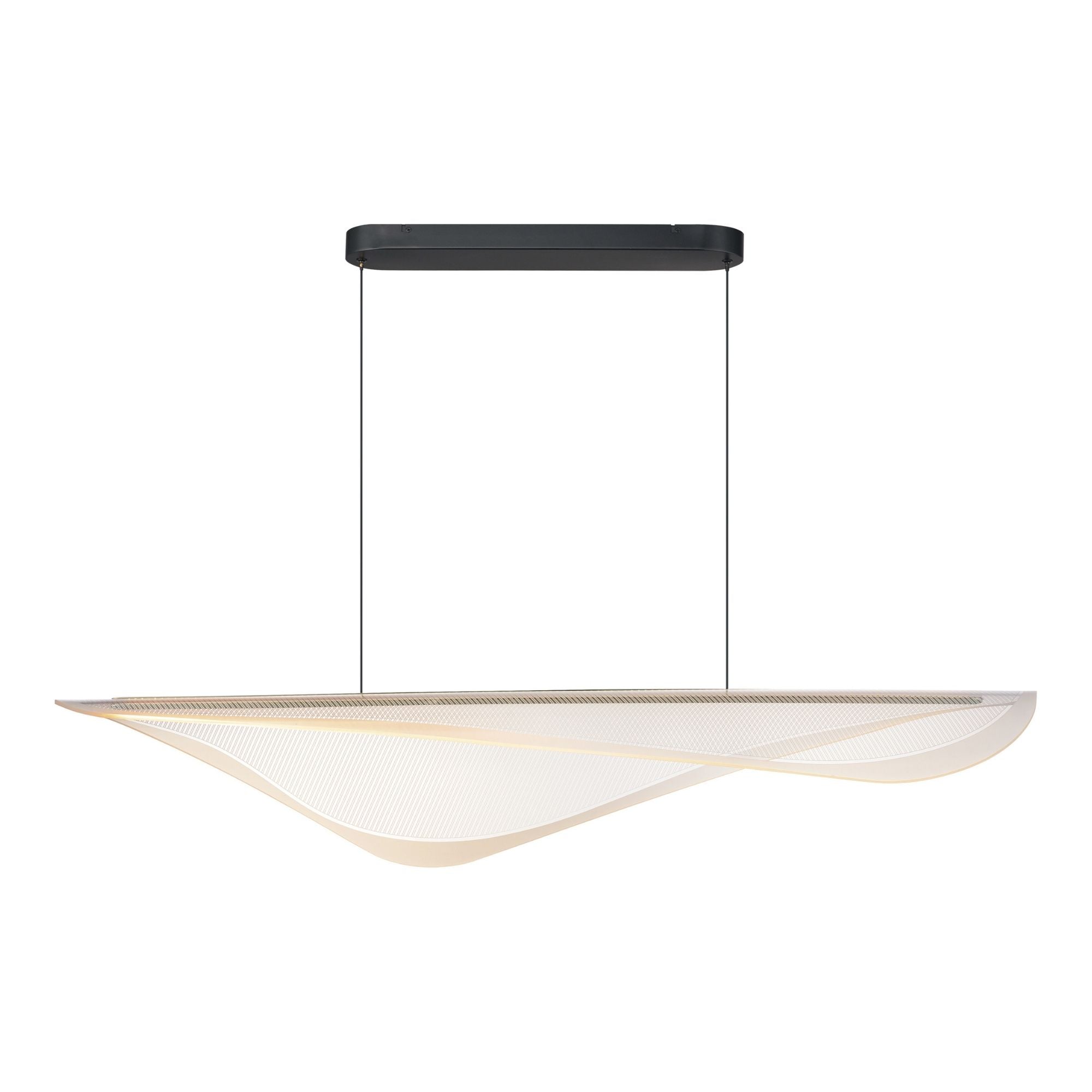 ET2 Lighting - Manta 47" LED Linear Pendant, Black Finish | Bees Lighting