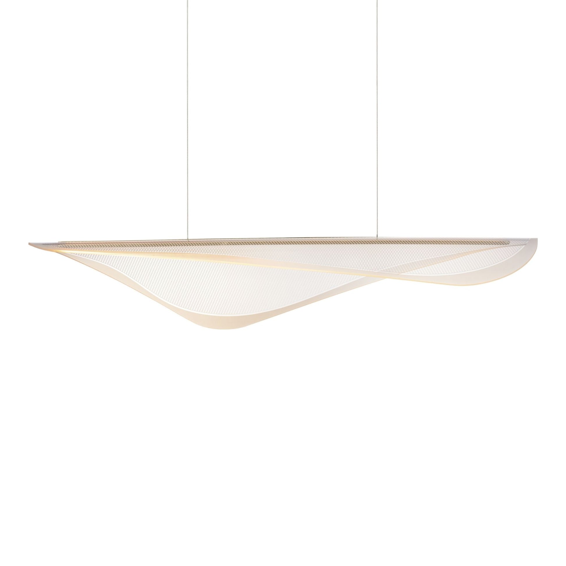 ET2 Lighting - Manta 47" LED Linear Pendant, Gold Finish | Bees Lighting