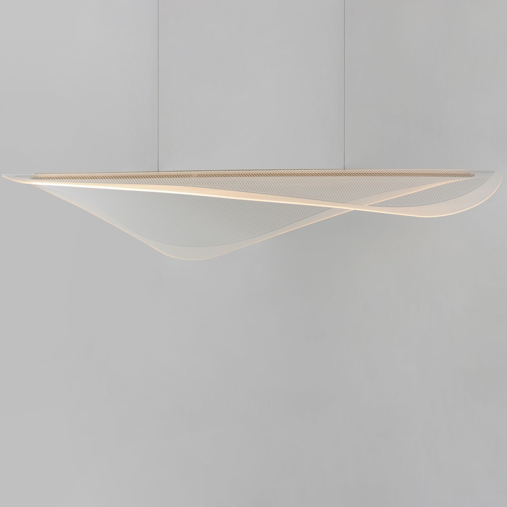 ET2 Lighting - Manta 47" LED Linear Pendant, Gold Finish | Bees Lighting