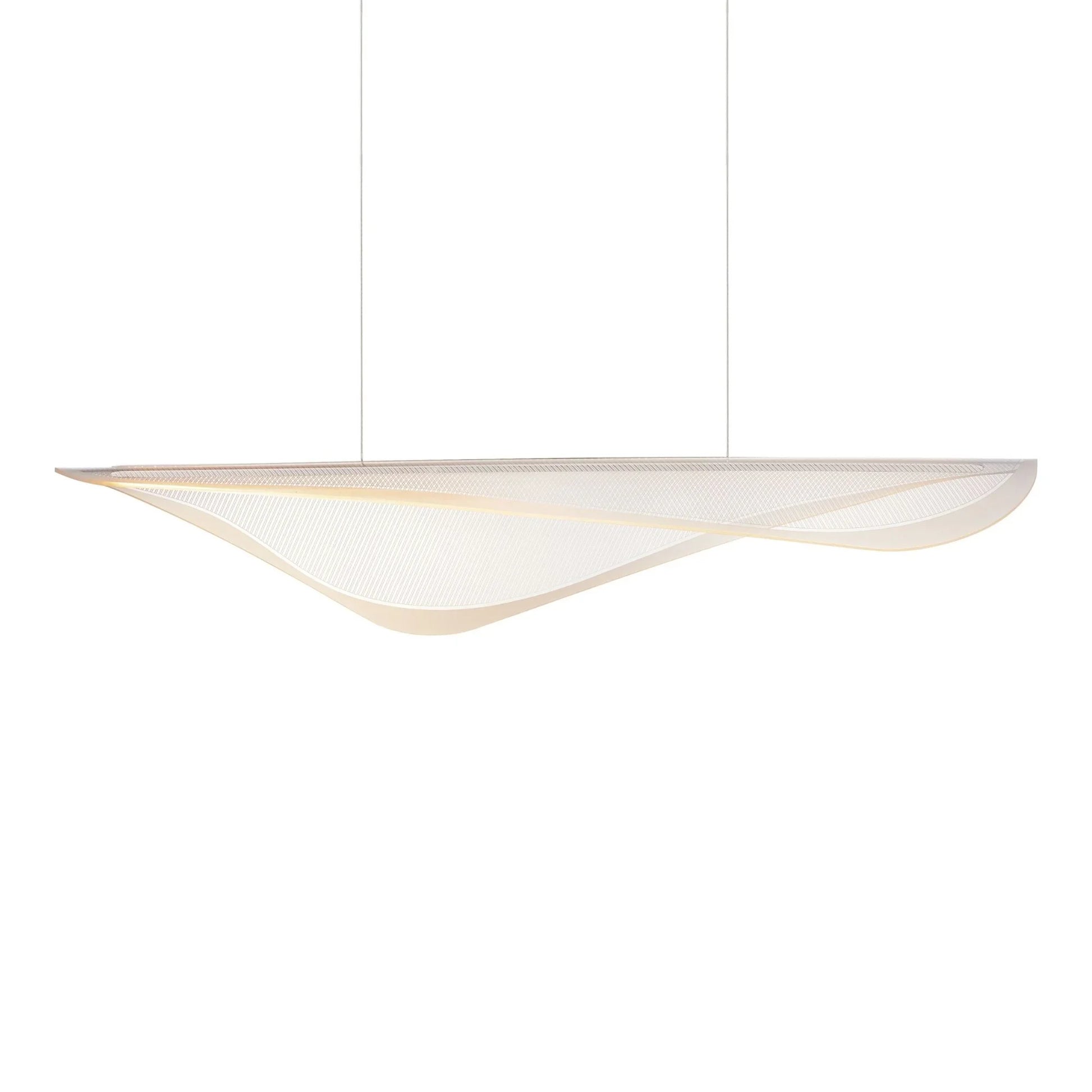ET2 Lighting - Manta 47" LED Linear Pendant, Polished Chrome Finish | Bees Lighting