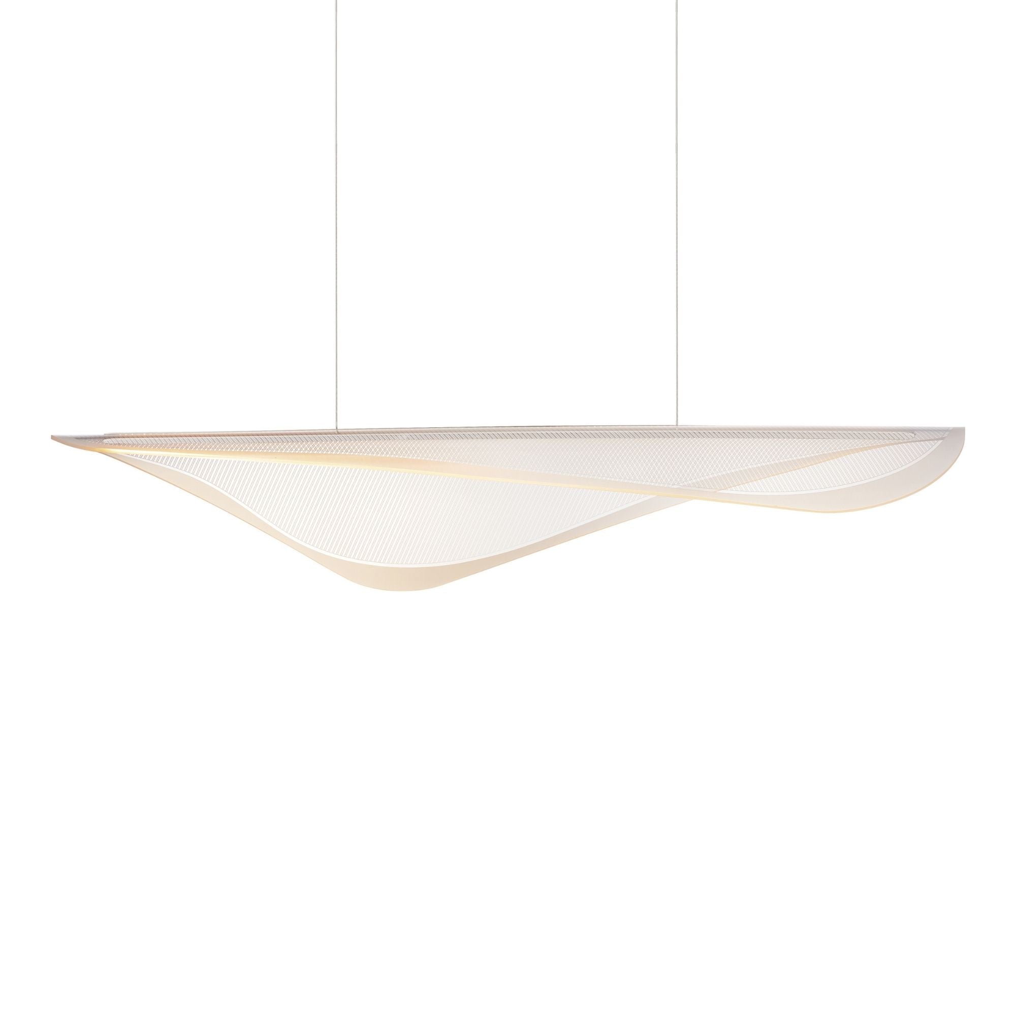 Manta 47" LED Linear Pendant, Polished Chrome Finish