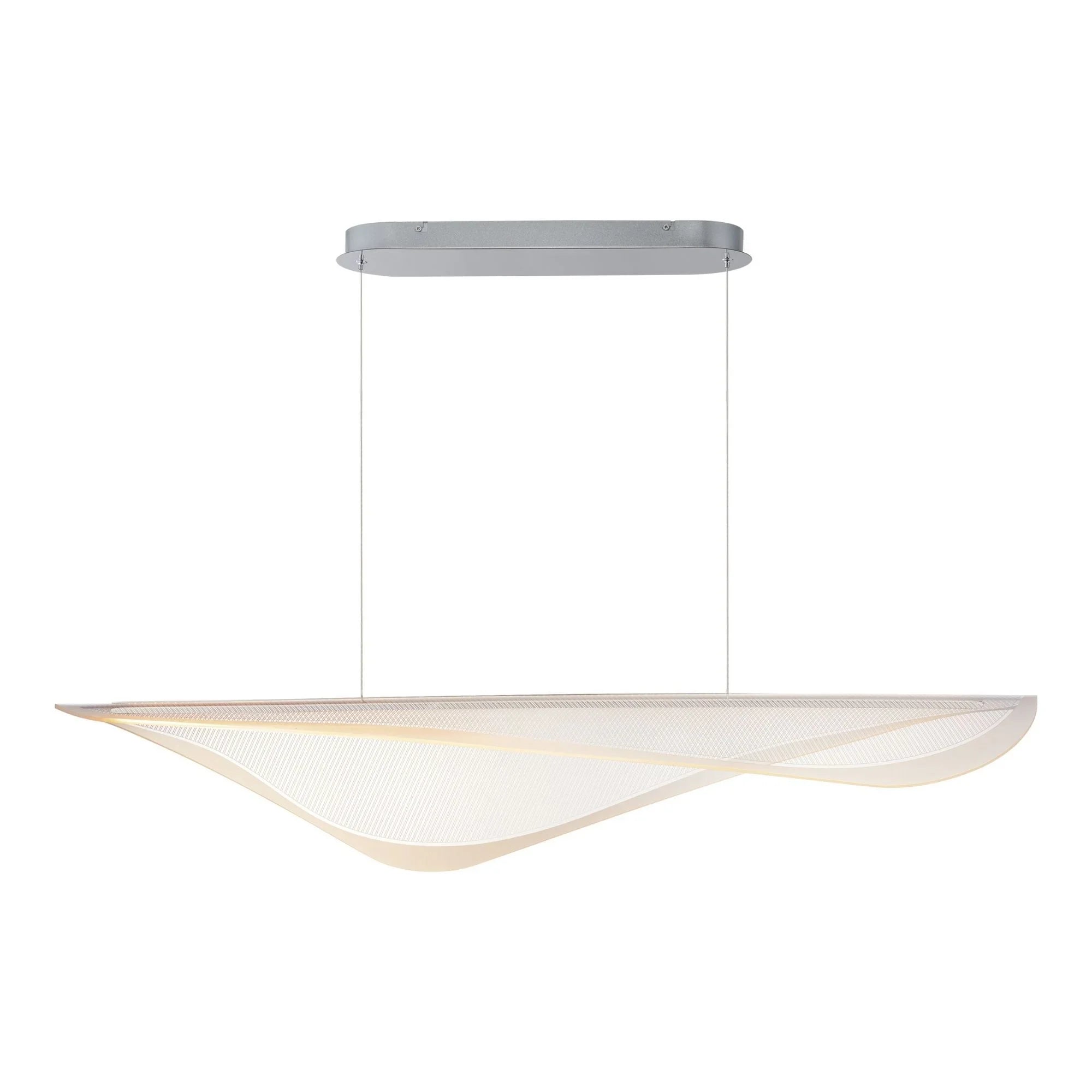 ET2 Lighting - Manta 47" LED Linear Pendant, Polished Chrome Finish | Bees Lighting