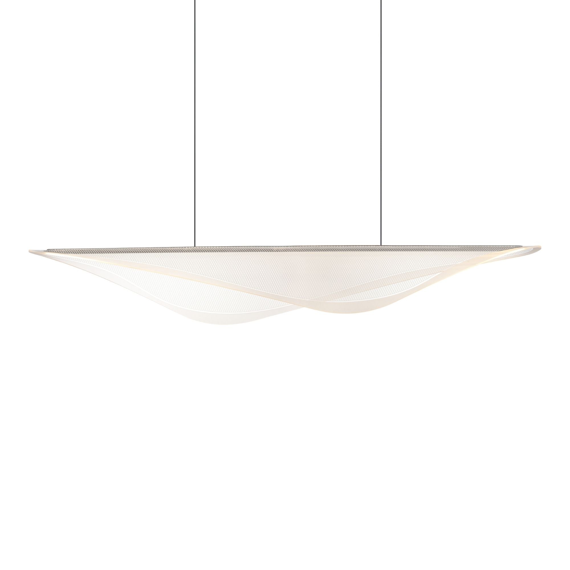 Manta 59" LED Linear Pendant, Black Finish