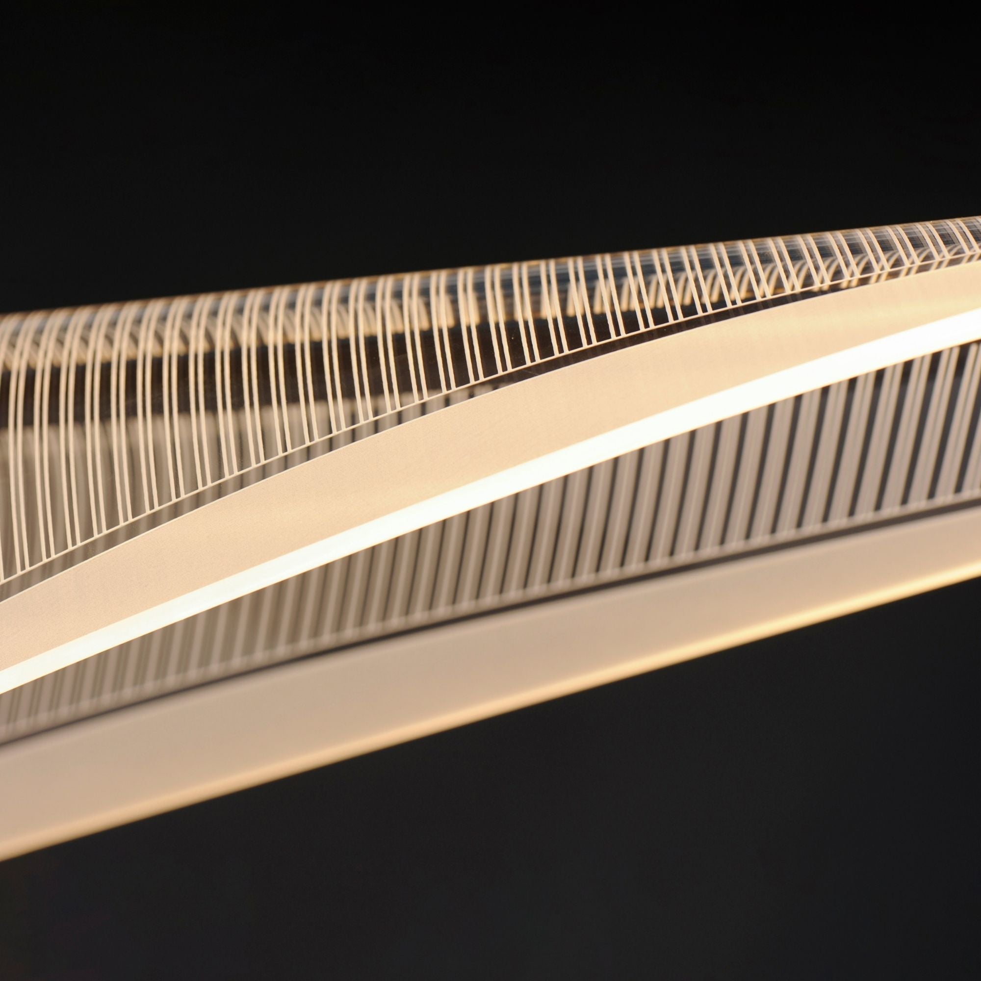Manta 59" LED Linear Pendant, Gold Finish